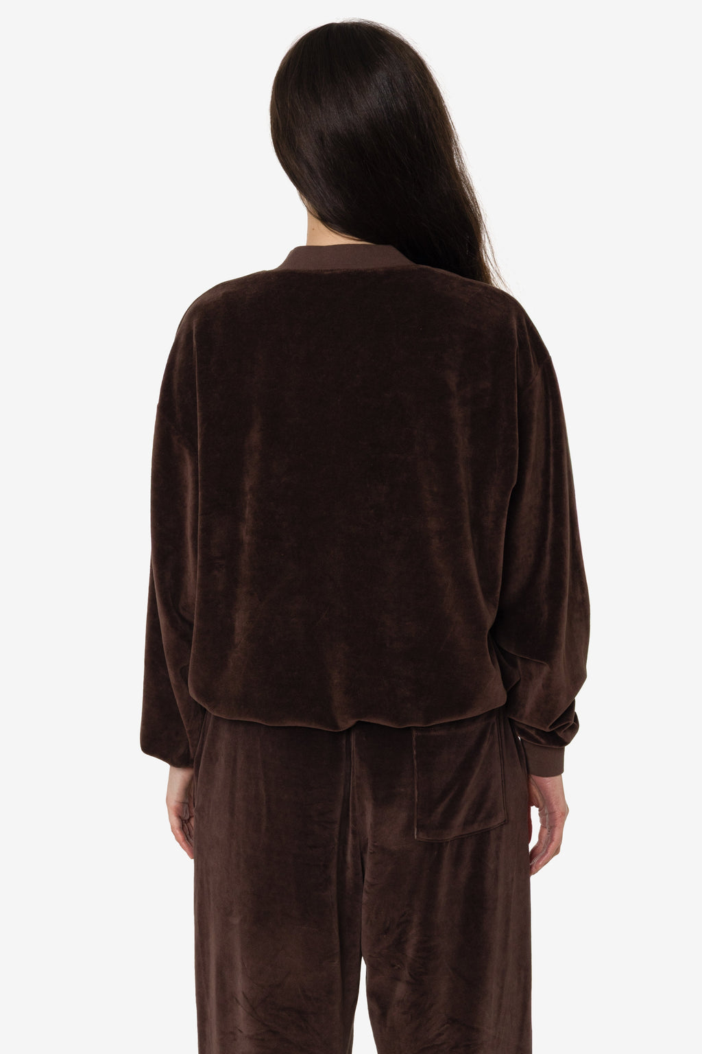 VLR56GD - Garment Dye Velour V-neck Sweatshirt