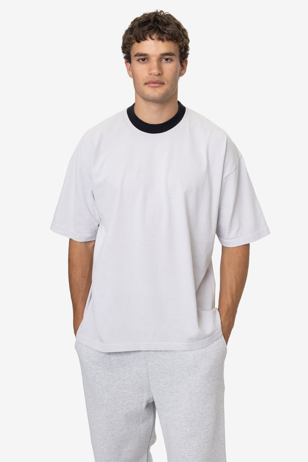 1801GDRIN - 6.5oz Garment Dye Crew Neck Ringer T-Shirt