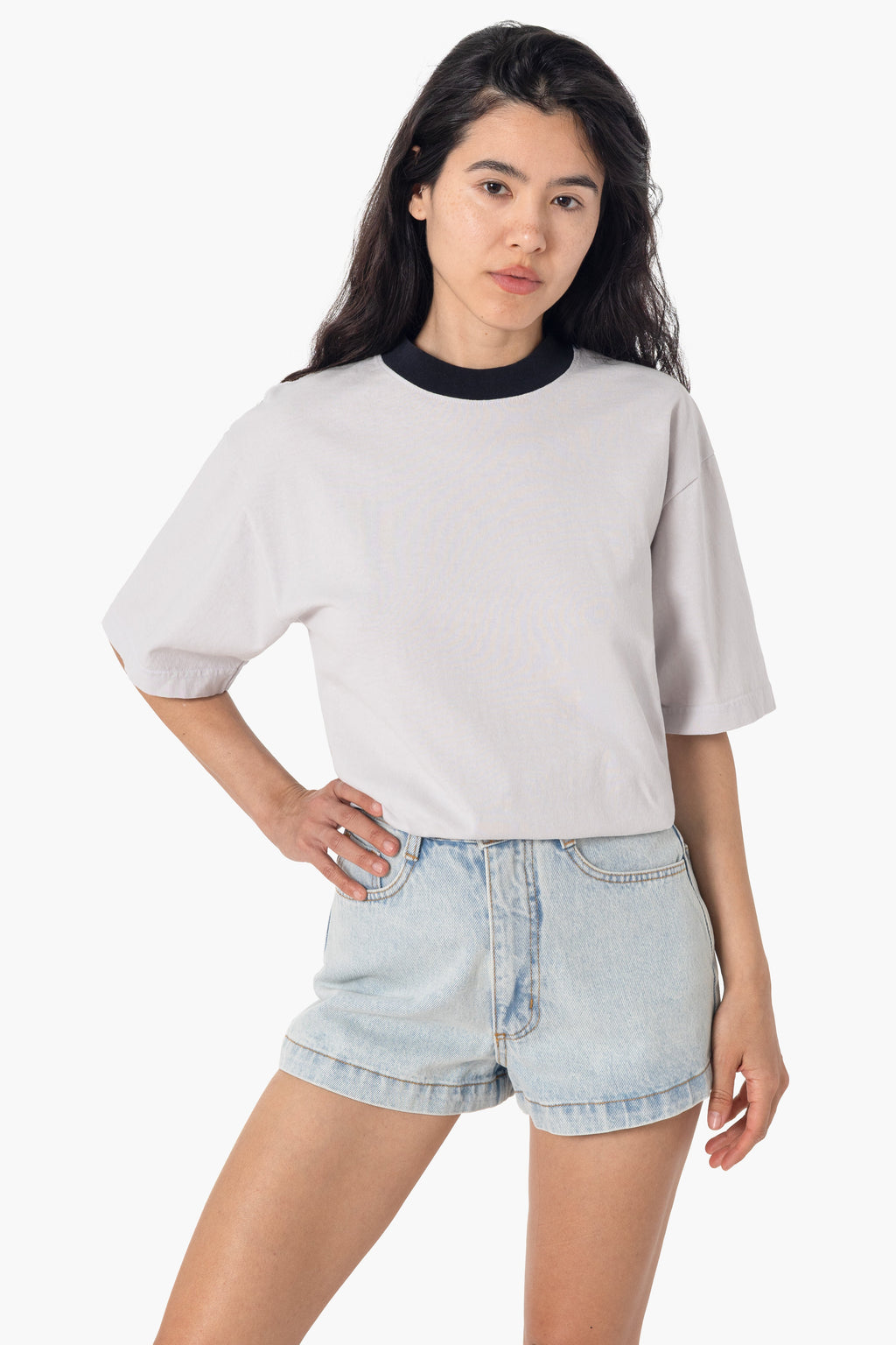 1801GDRIN - 6.5oz Garment Dye Crew Neck Ringer T-Shirt