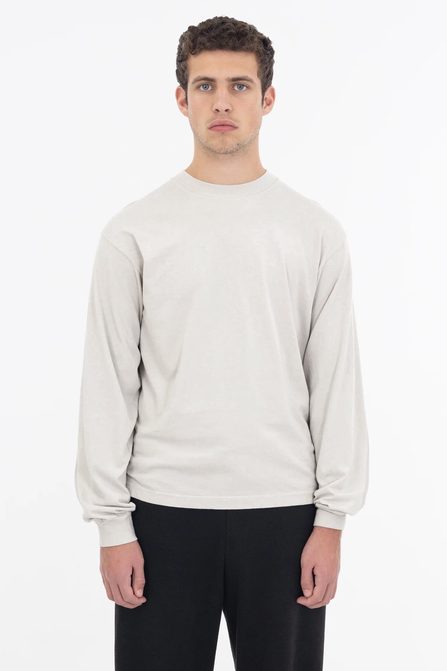 1807GD - 6.5oz Long Sleeve Garment Dye Crew Neck T-Shirt