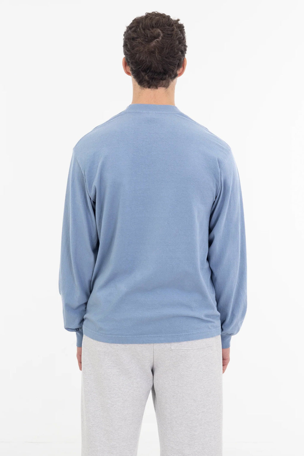 1807GD - 6.5oz Long Sleeve Garment Dye Crew Neck T-Shirt
