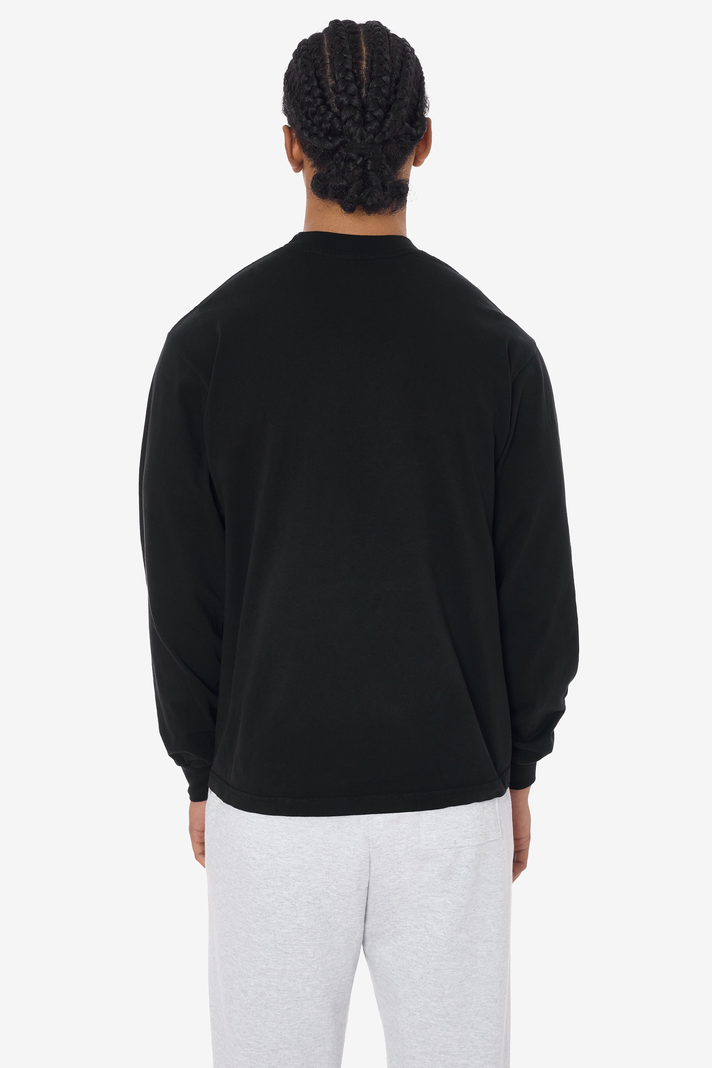 1807GD - 6.5oz Long Sleeve Garment Dye Crew Neck T-Shirt