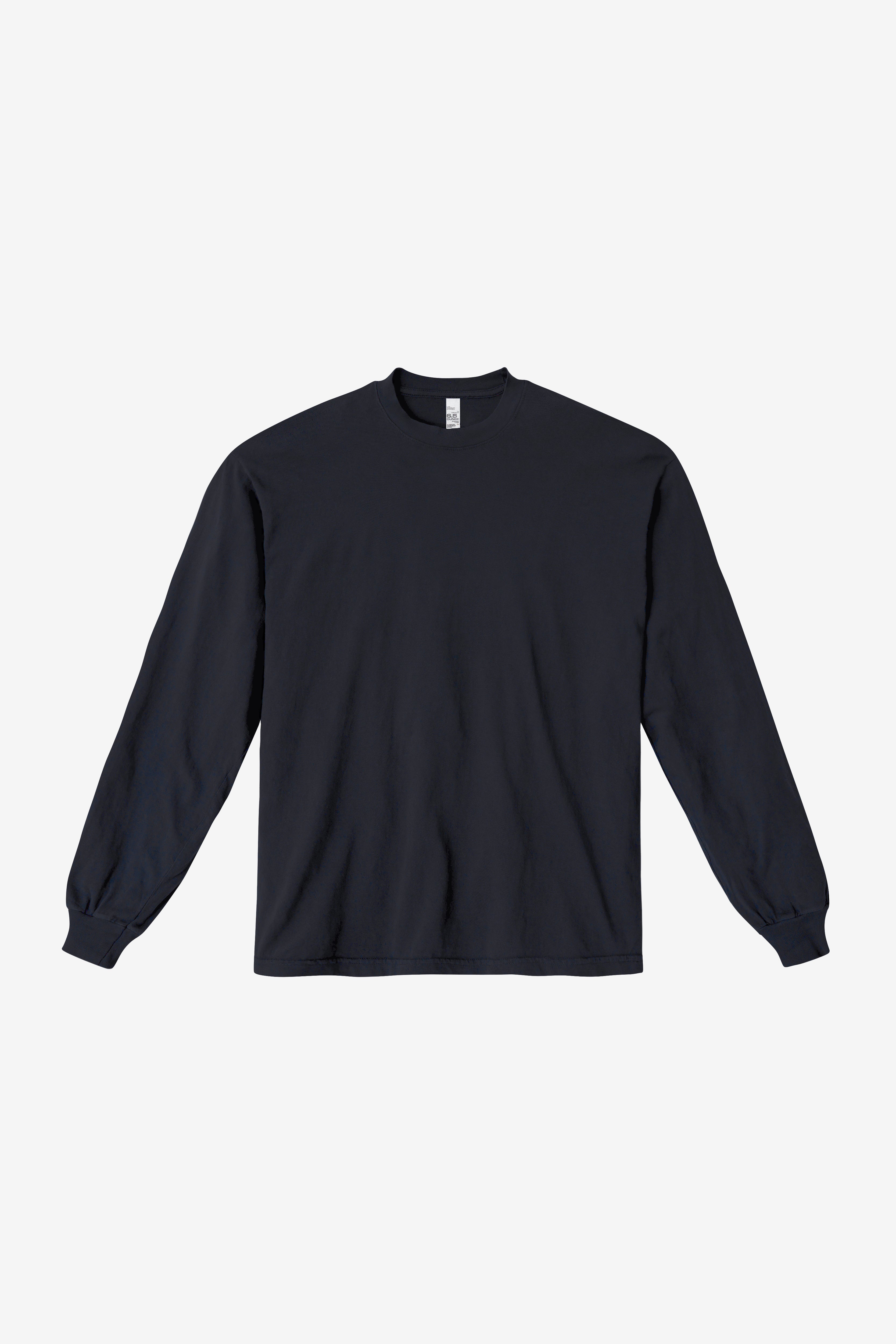 1807GD - 6.5oz Long Sleeve Garment Dye Crew Neck T-Shirt