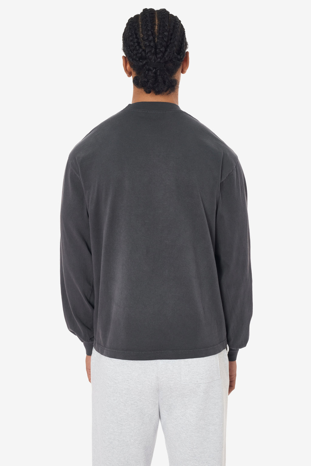 1807GD - 6.5oz Long Sleeve Garment Dye Crew Neck T-Shirt