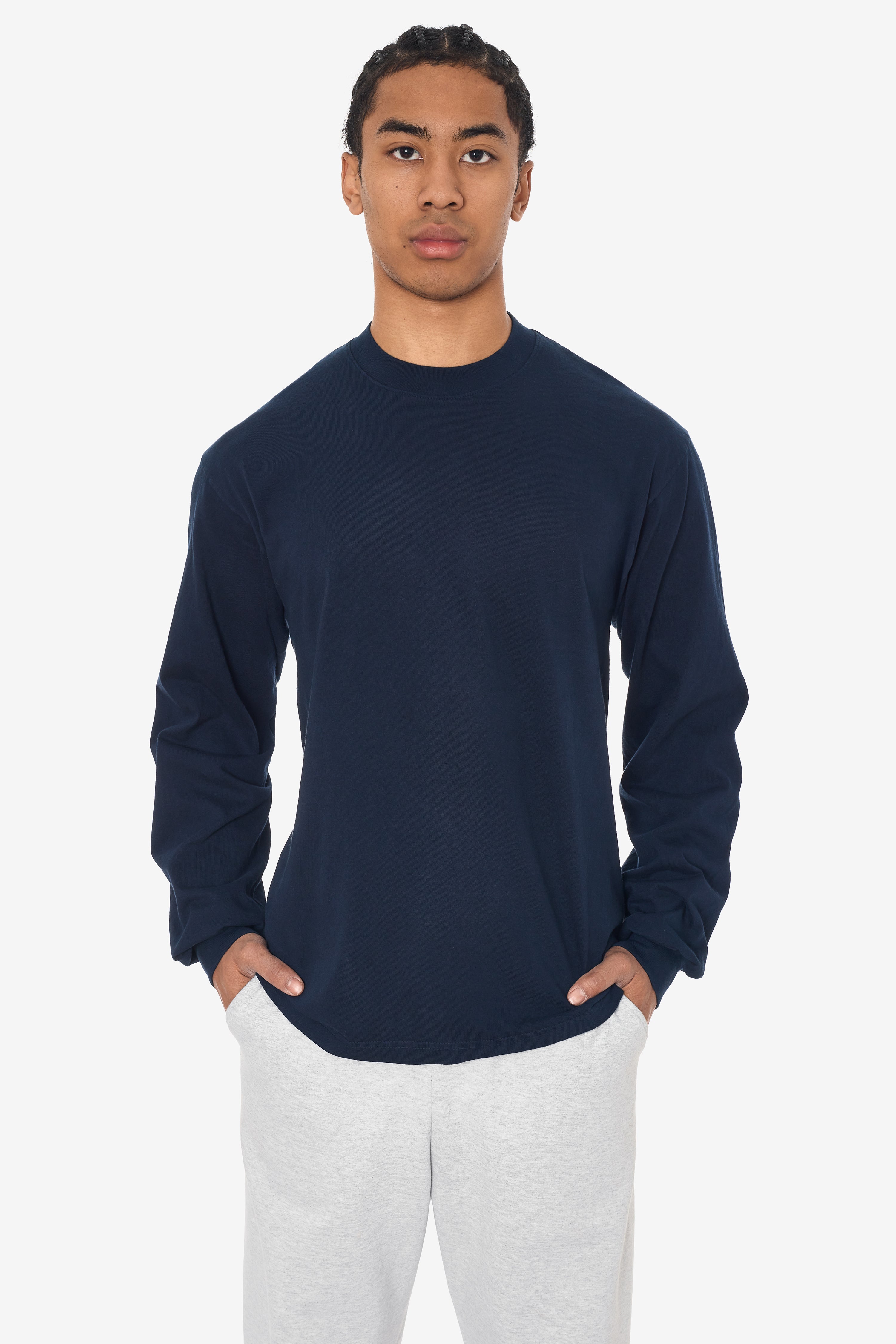 1807GD - 6.5oz Long Sleeve Garment Dye Crew Neck T-Shirt