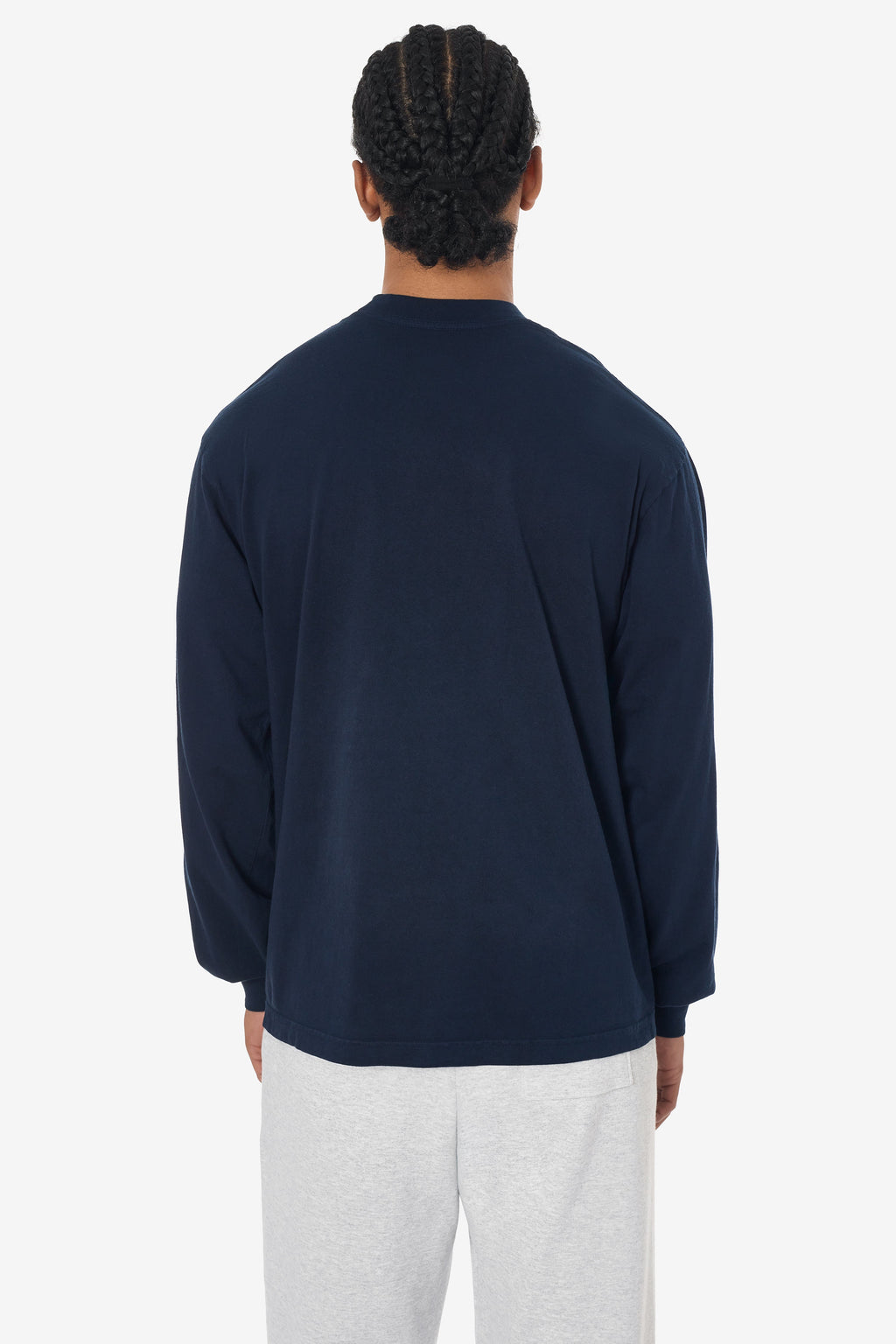 1807GD - 6.5oz Long Sleeve Garment Dye Crew Neck T-Shirt