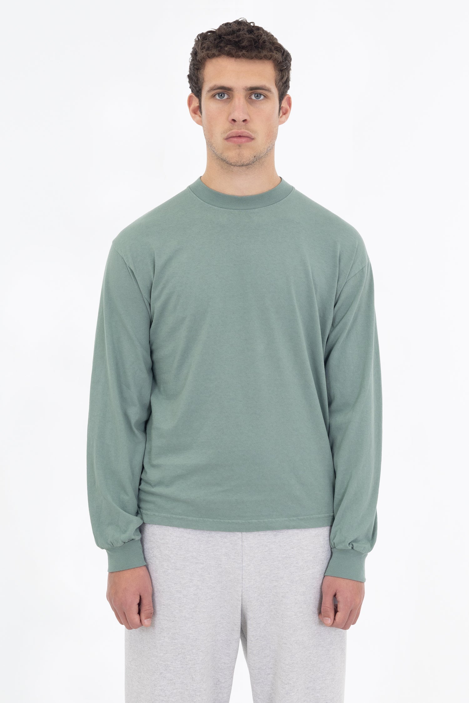 1807GD - 6.5oz Long Sleeve Garment Dye Crew Neck T-Shirt
