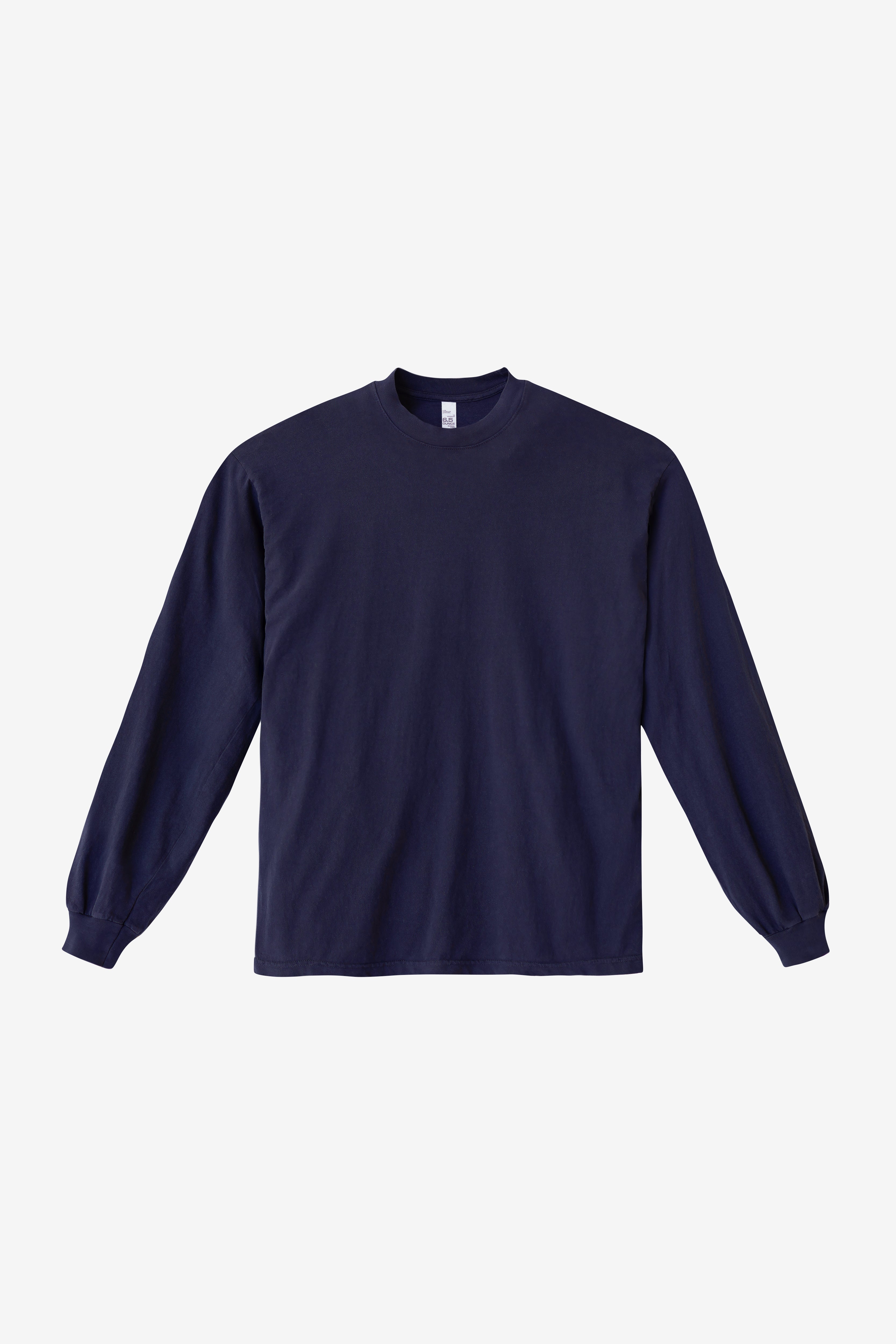 1807GD - 6.5oz Long Sleeve Garment Dye Crew Neck T-Shirt