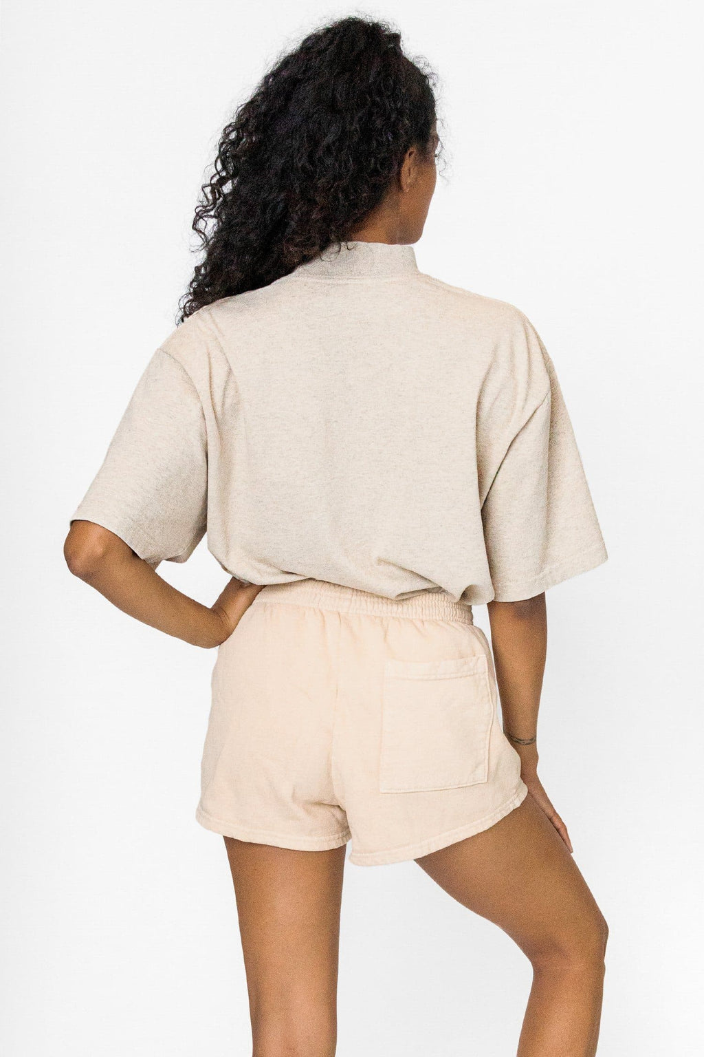 1825GD Unisex - Oversized Short Sleeve High Mockneck T-shirt