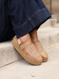 Teddy Chestnut Faux Fur Clogs