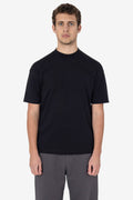2017MN - 6.0oz Mock Crew Neck Heavy Combed Cotton T-Shirt