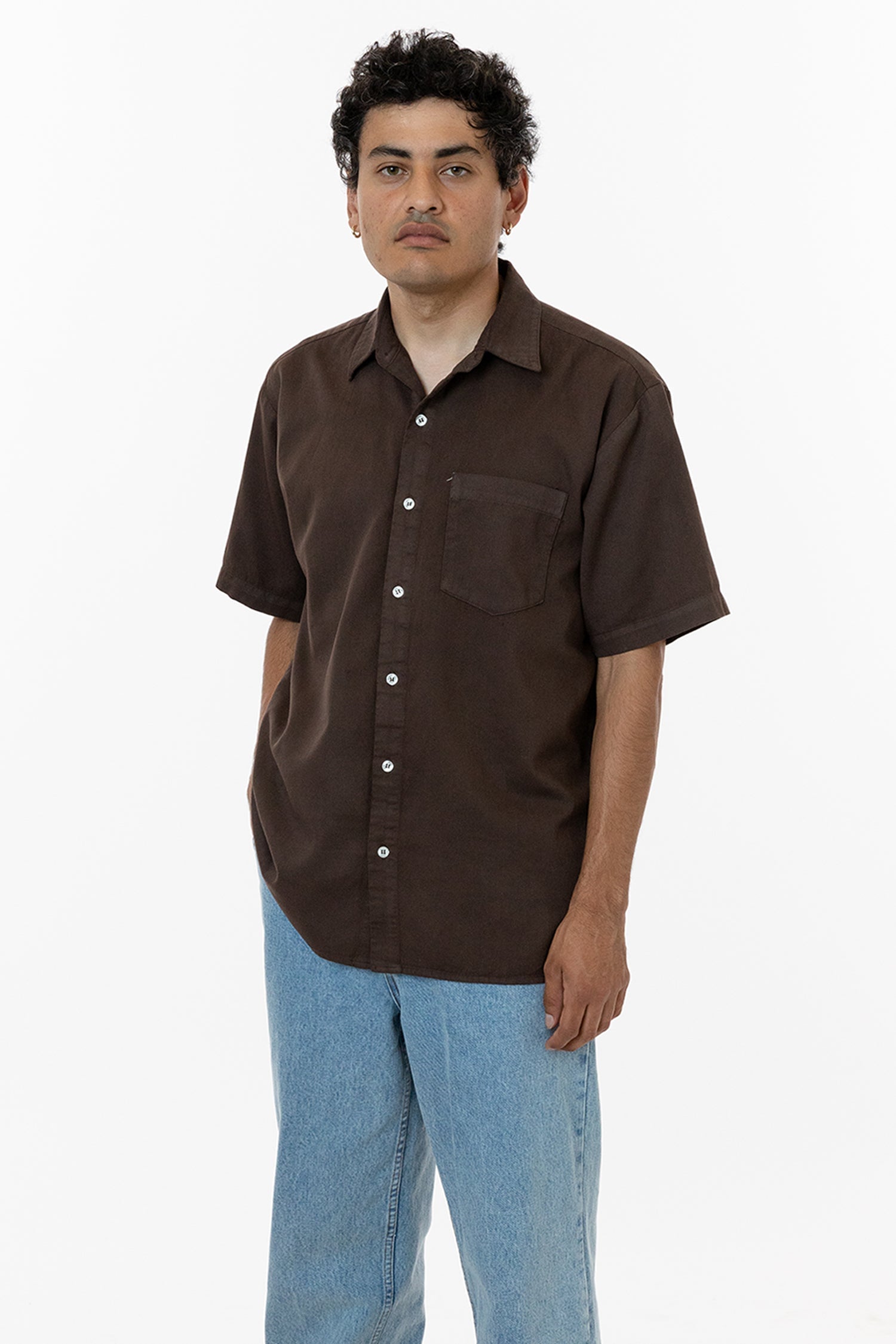 RCT419GD - Cotton Twill Casual Button Up Shirt