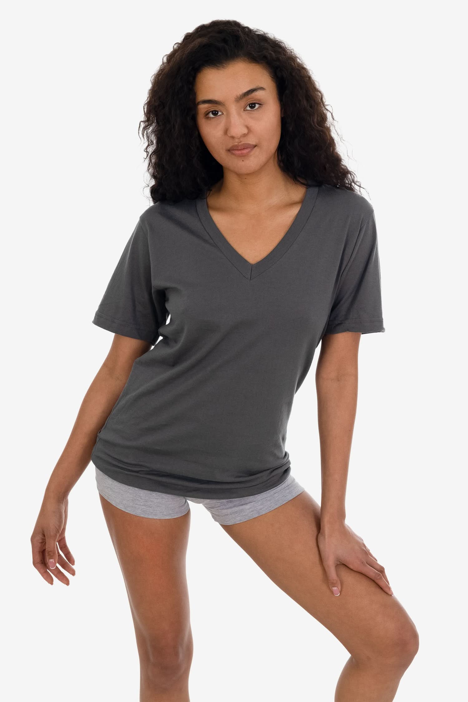 24056 - Fine Jersey V-Neck T-Shirt