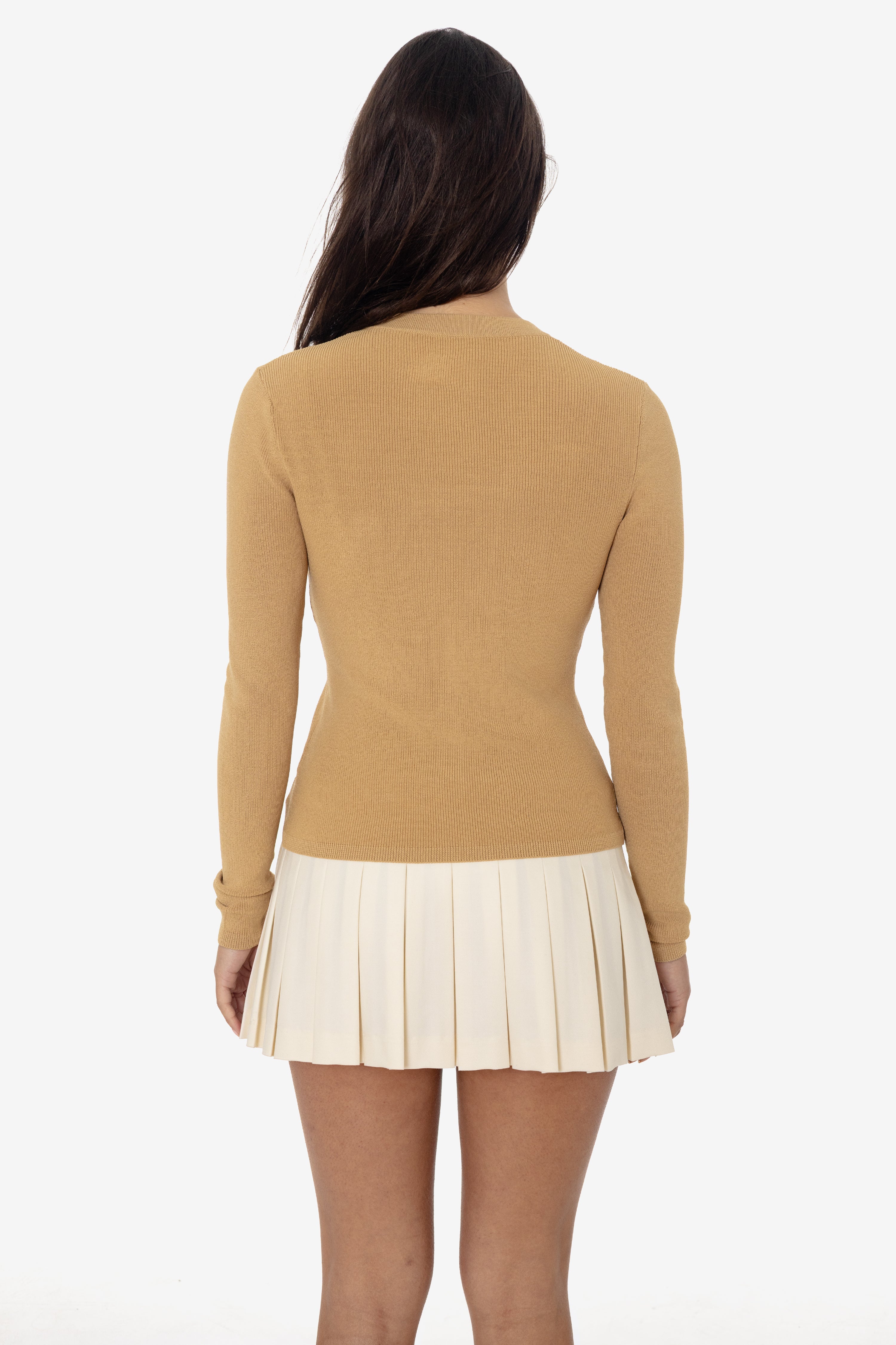 RFK218 - Viscose Nylon V-Neck Cardigan