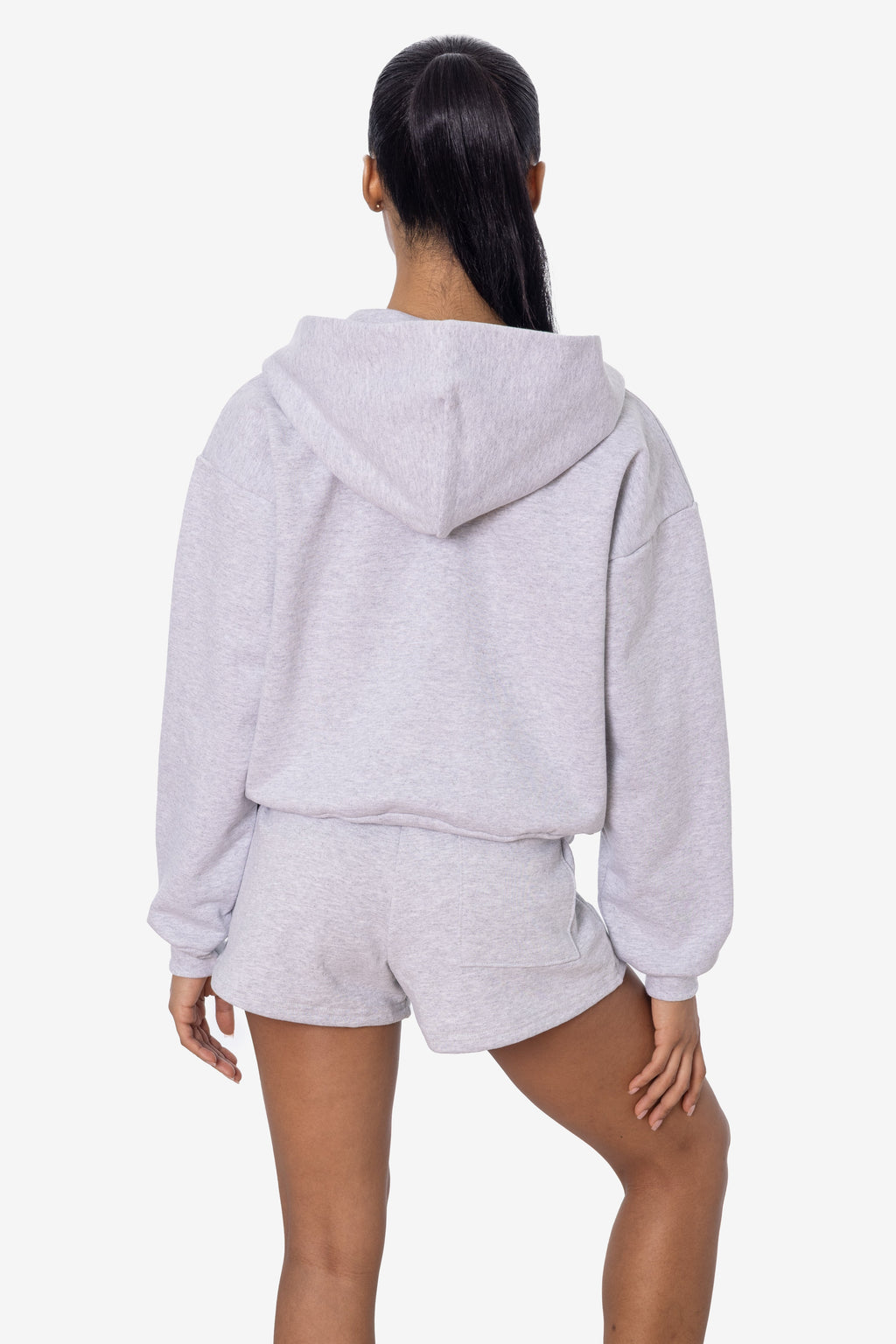 HF16 - Heavy Fleece Cropped Zip-Up Hoodie (Piece Dye)