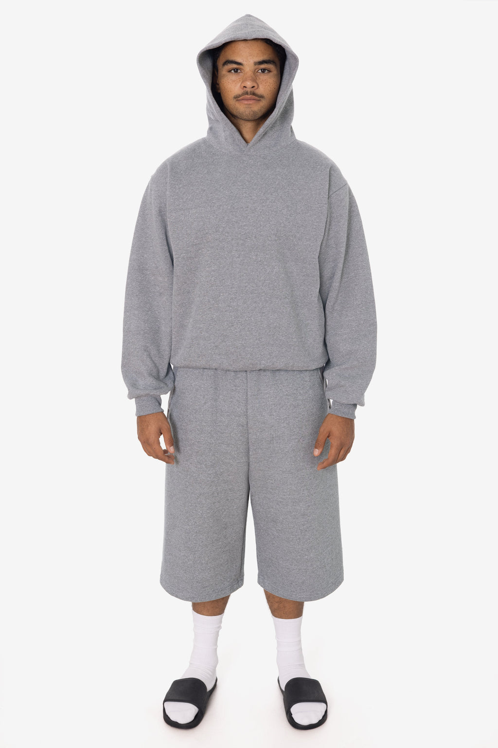 TRF42 - Triblend gabardine Fleece Extra Wide Mens shorts
