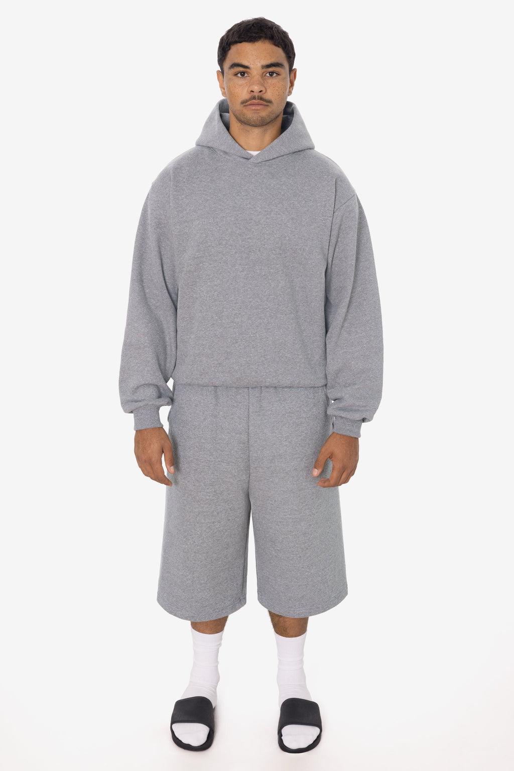 TRF42 - Triblend gabardine Fleece Extra Wide Mens shorts