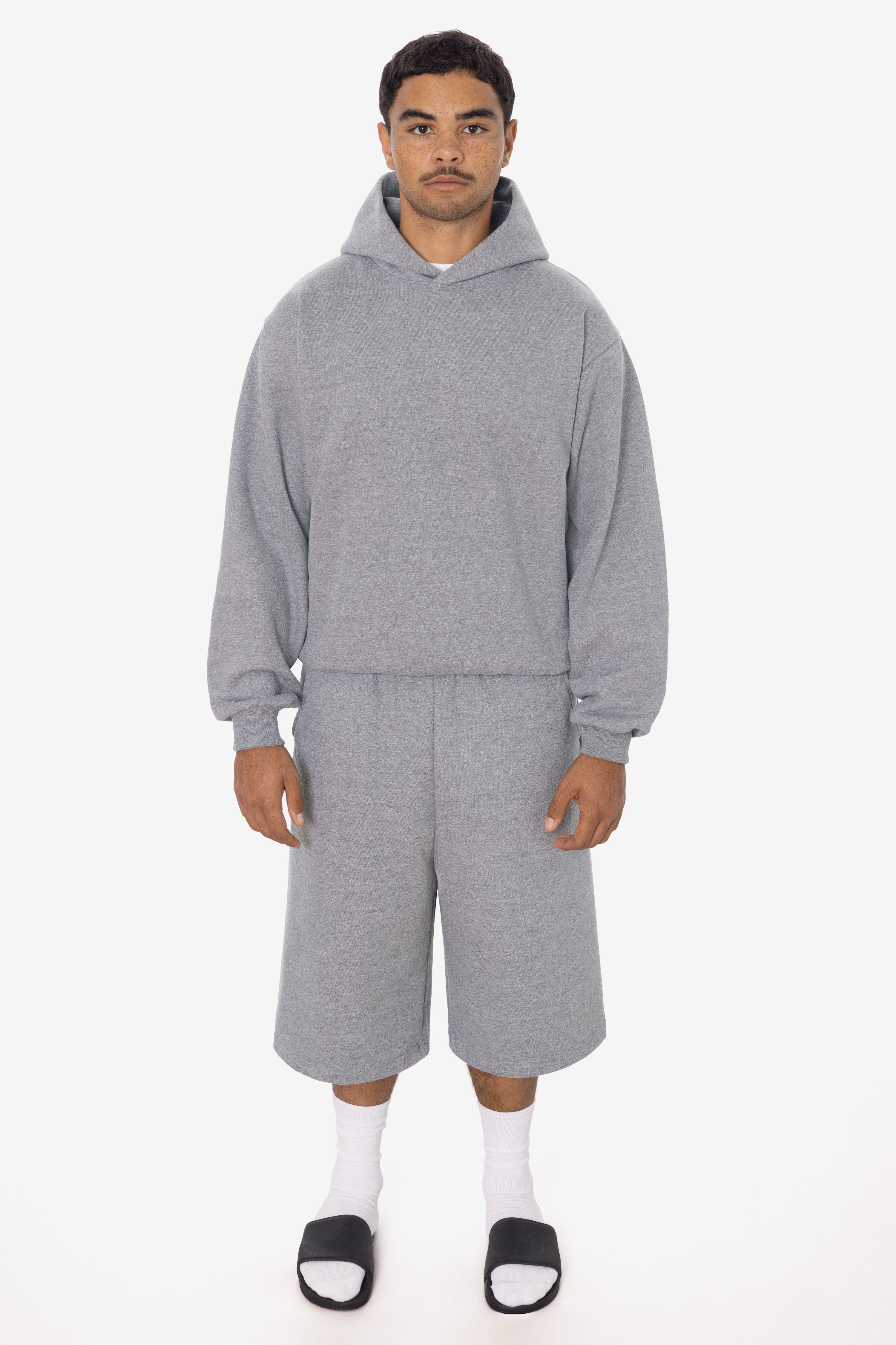 TRF42 - Triblend gabardine Fleece Extra Wide Mens shorts