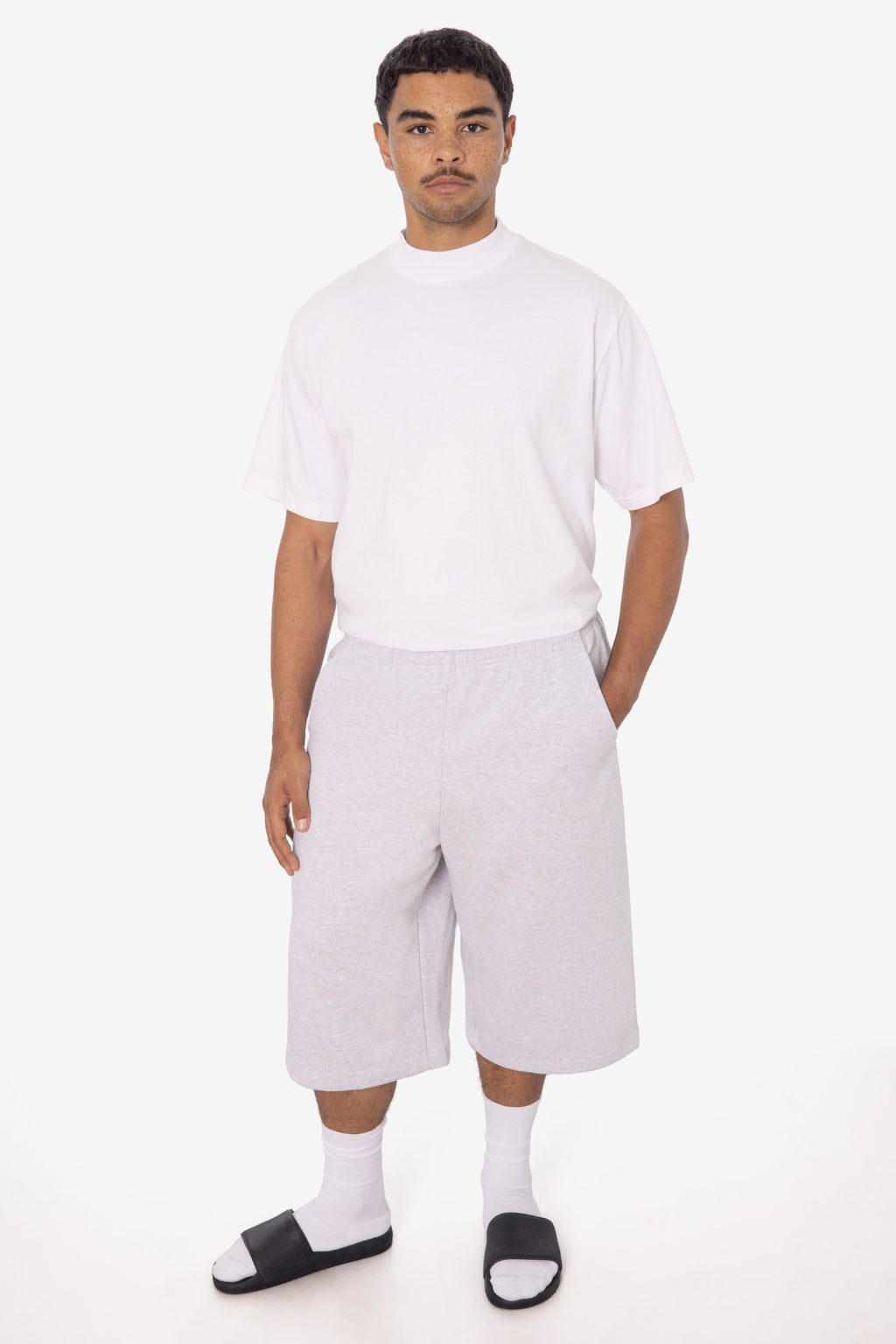 HF-442 - Heavy Fleece Extra Wide Sweat Shorts