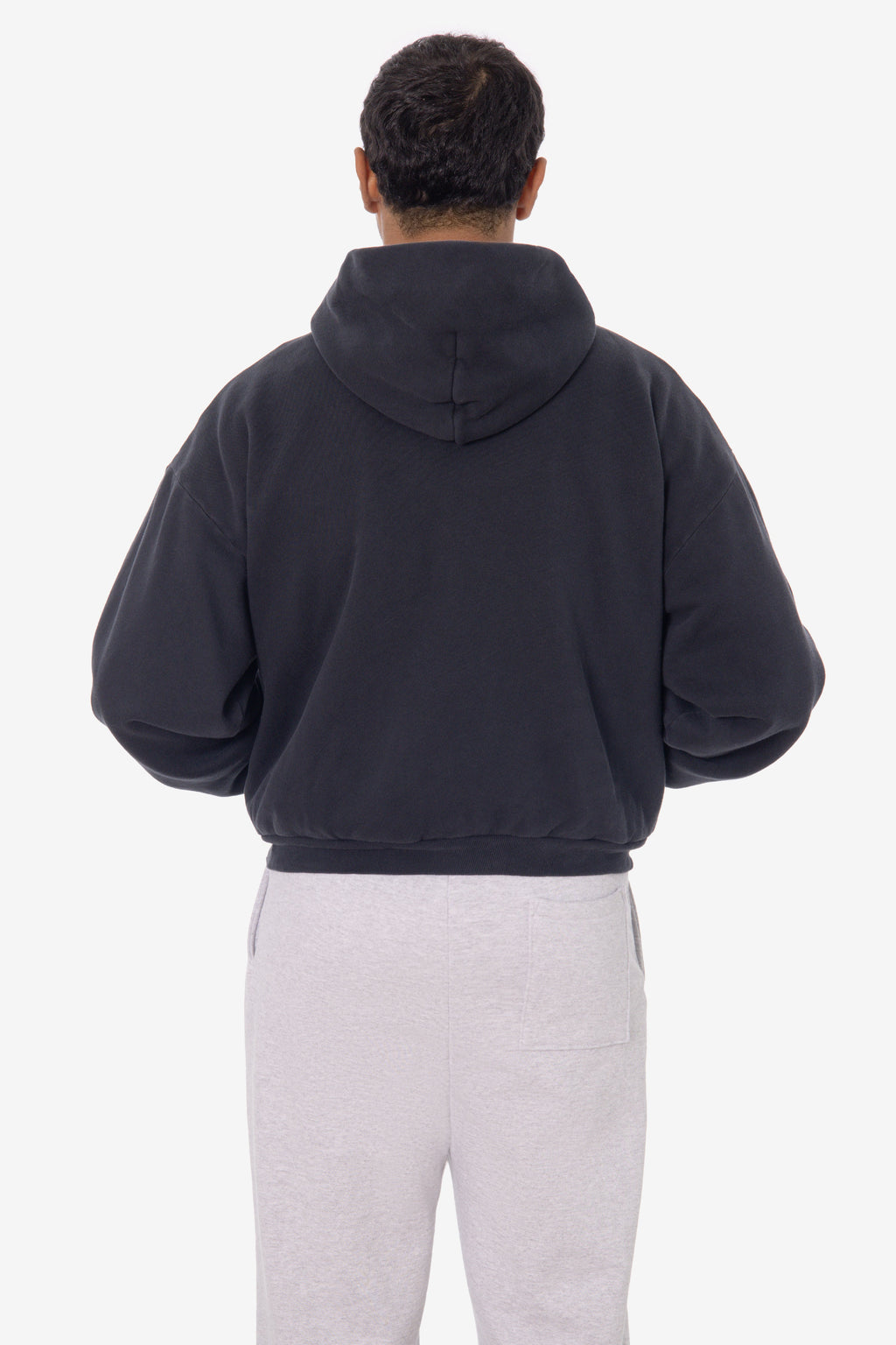 ALP10GD - Thermal Lined Cropped Zip Up Hoodie