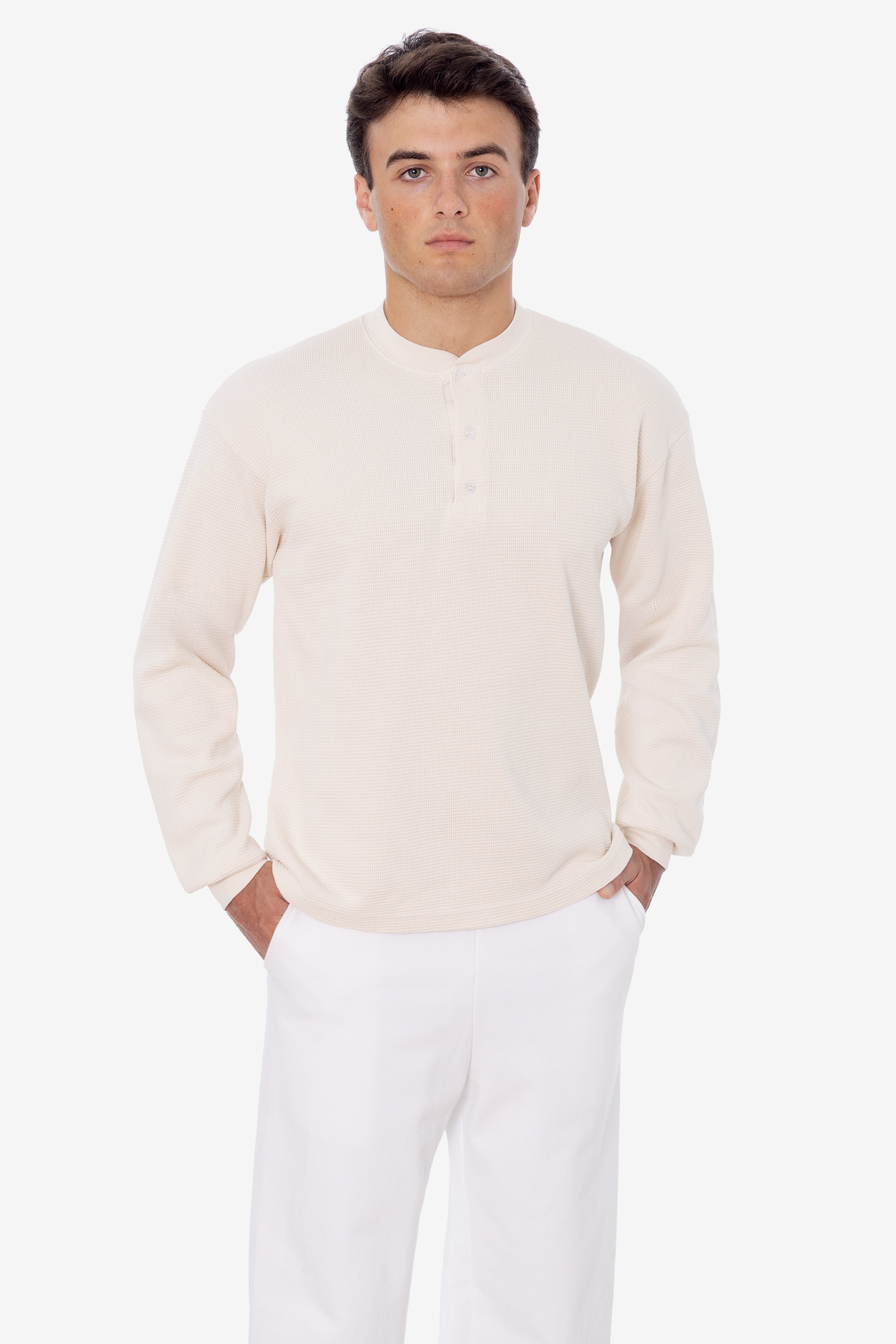 TX458GD - Long Sleeve Heavy Thermal Heritage Henley