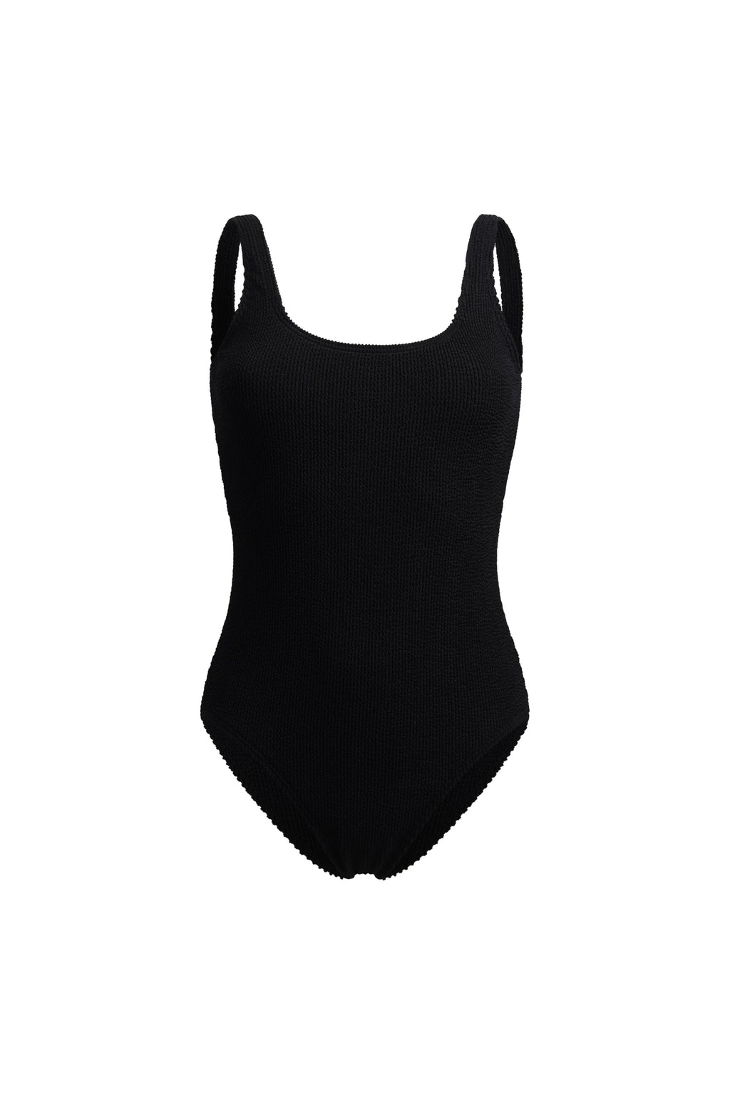 Goa Black Ribbed Swimsuit