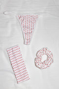 43013P-GS - Printed Baby Rib Thong/Scrunchie/Headband Gift Set
