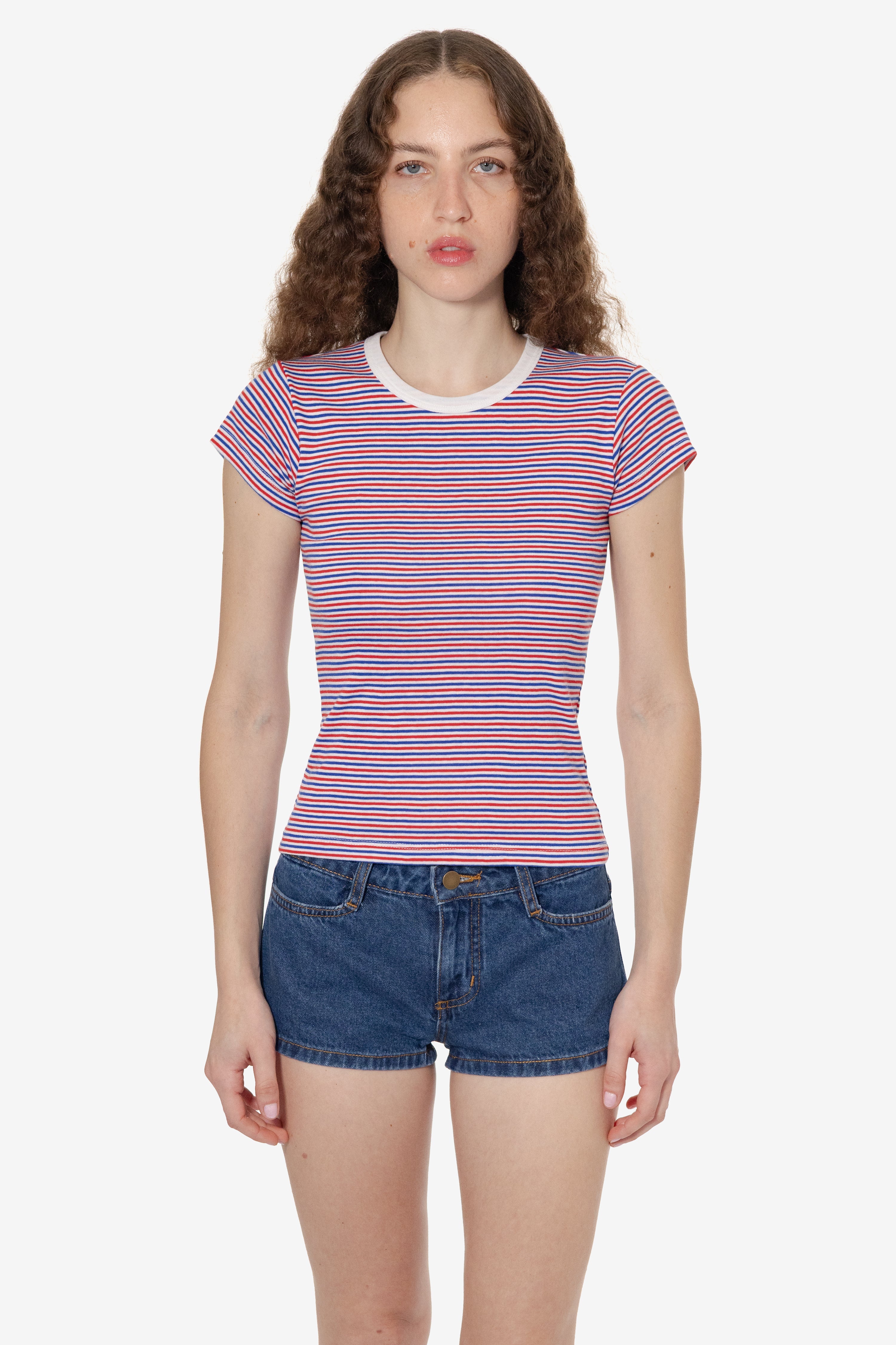 43021 - Cap Sleeve Baby Rib T-Shirt