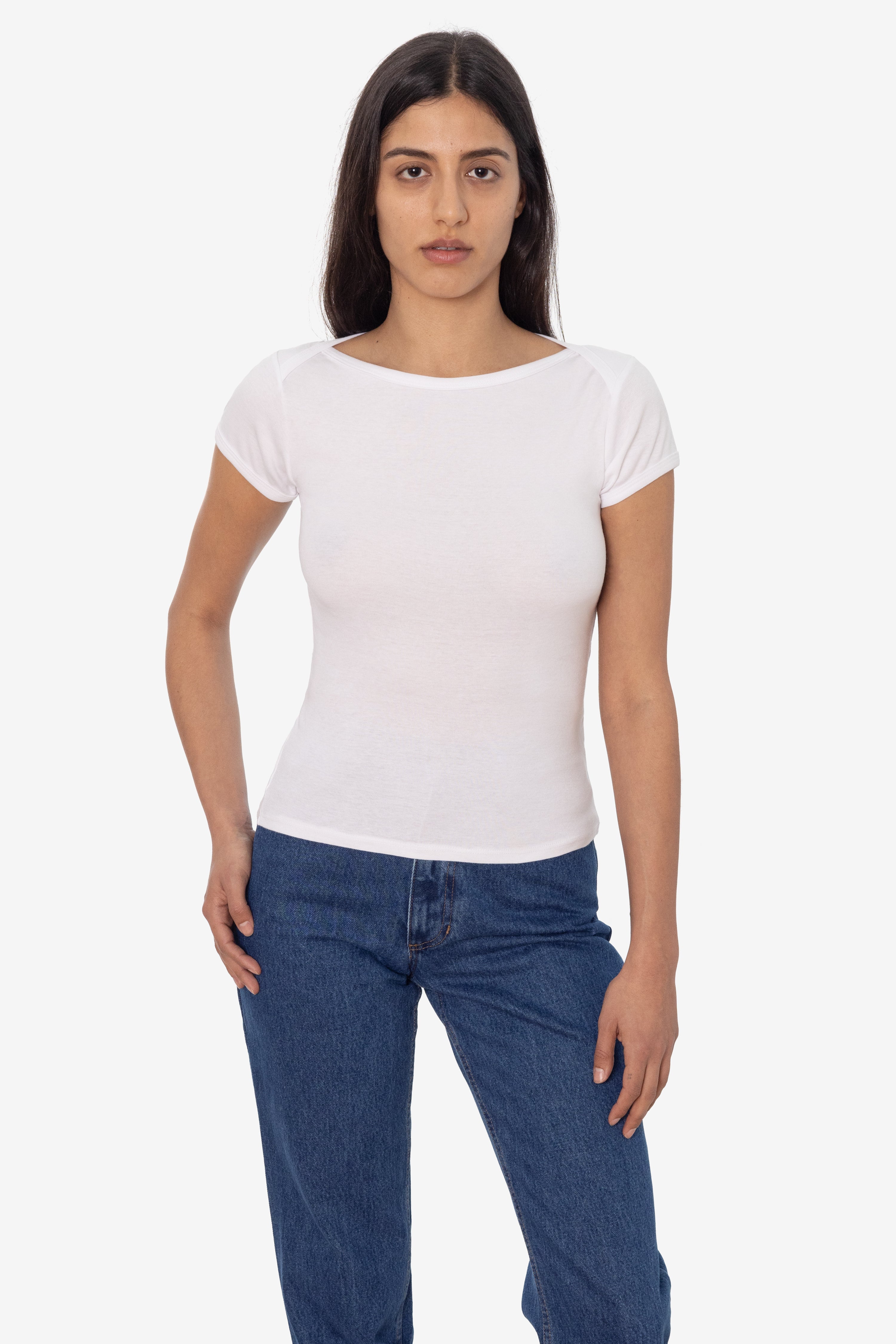 43050 - Baby Rib Lap Neck T-Shirt