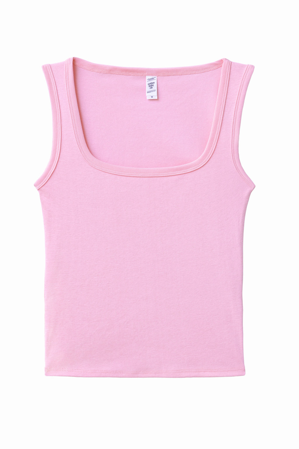 43055 - Baby Rib Square Neck Tank Top