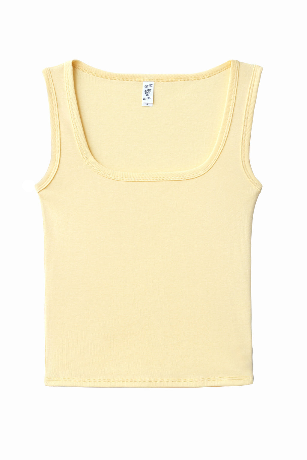 43055 - Baby Rib Square Neck Tank Top