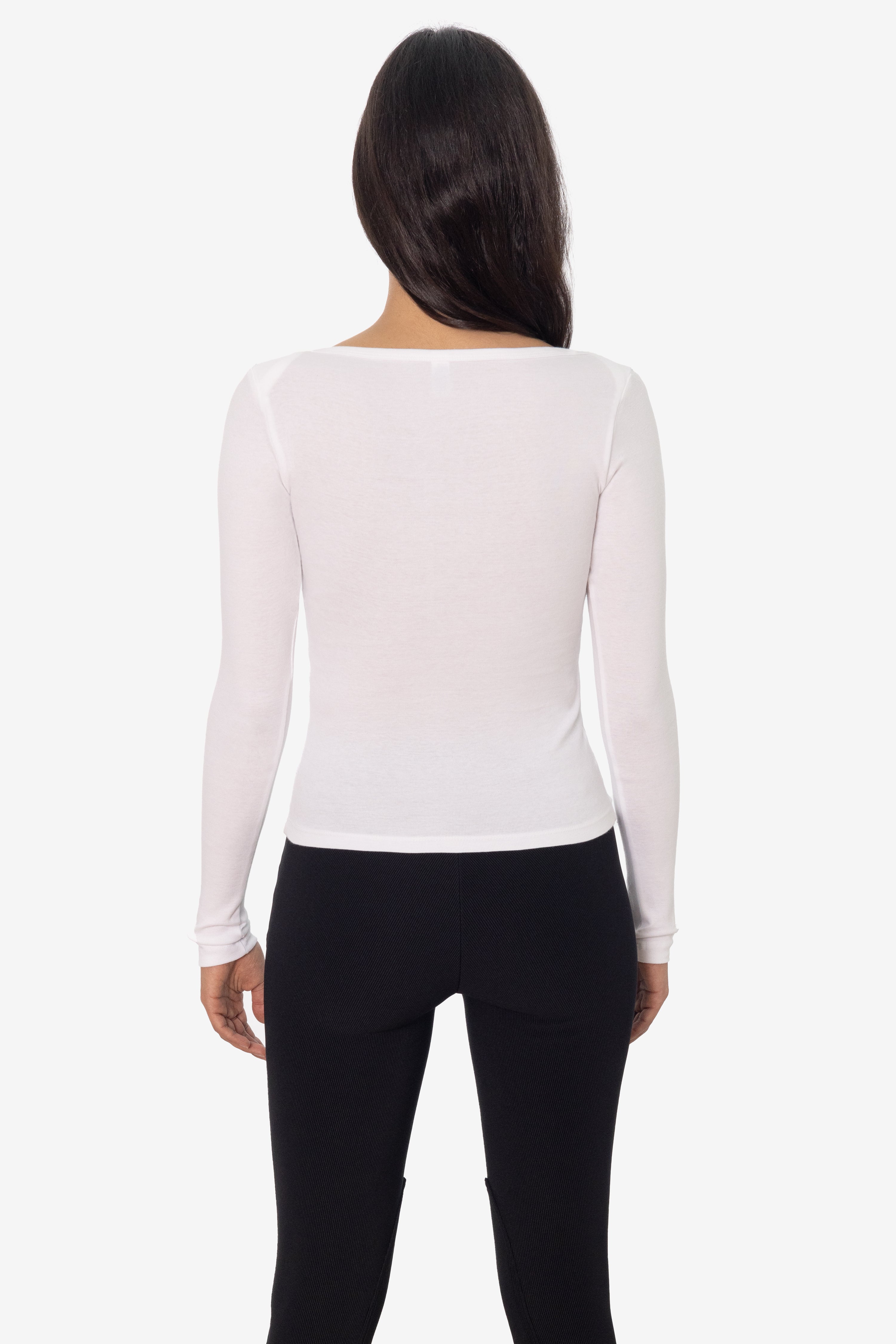 43070 - Baby Rib L/S Lap Neck Tee