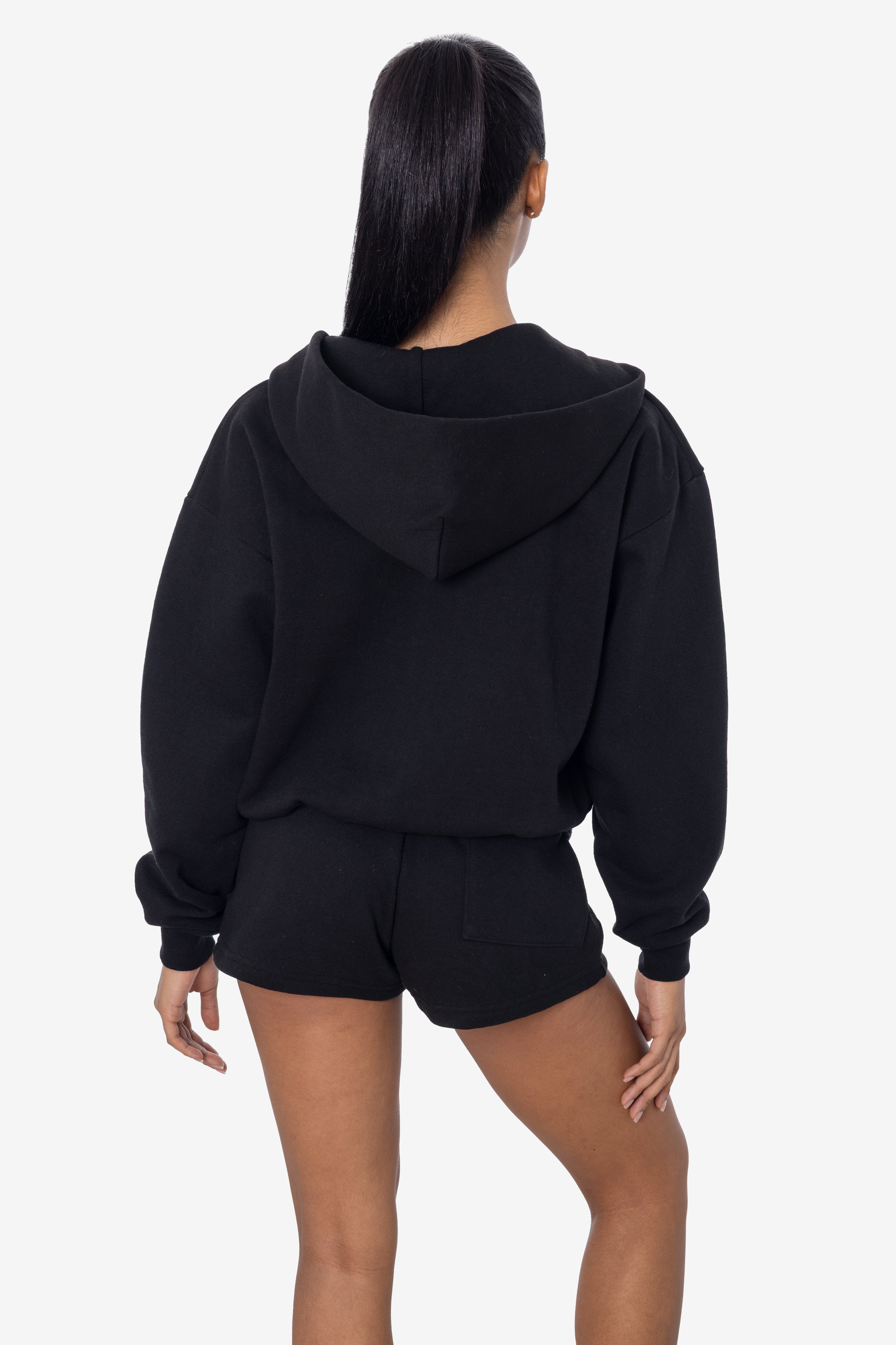 HF16 - Heavy Fleece Cropped Zip-Up Hoodie (Piece Dye)