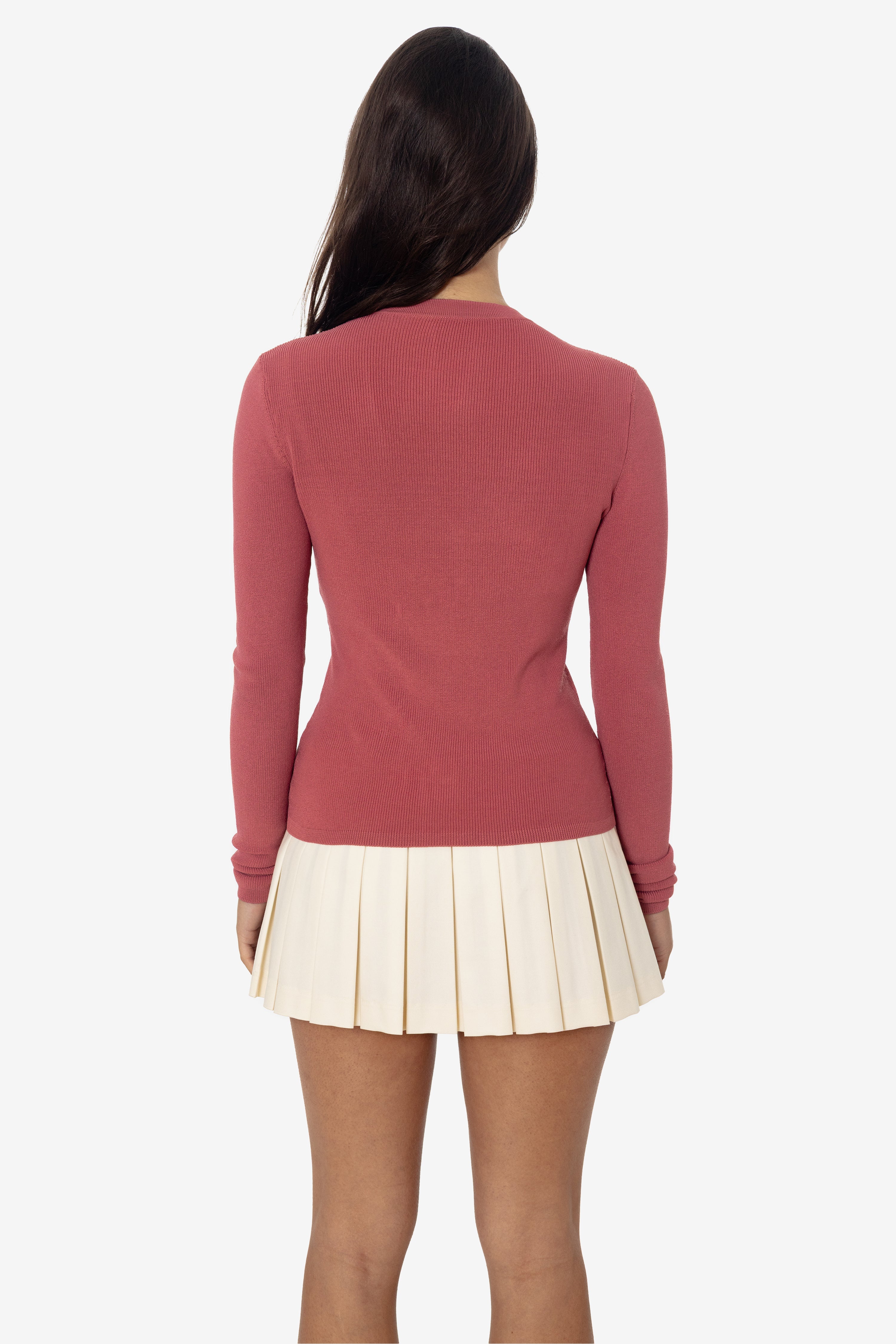 RFK218 - Viscose Nylon V-Neck Cardigan