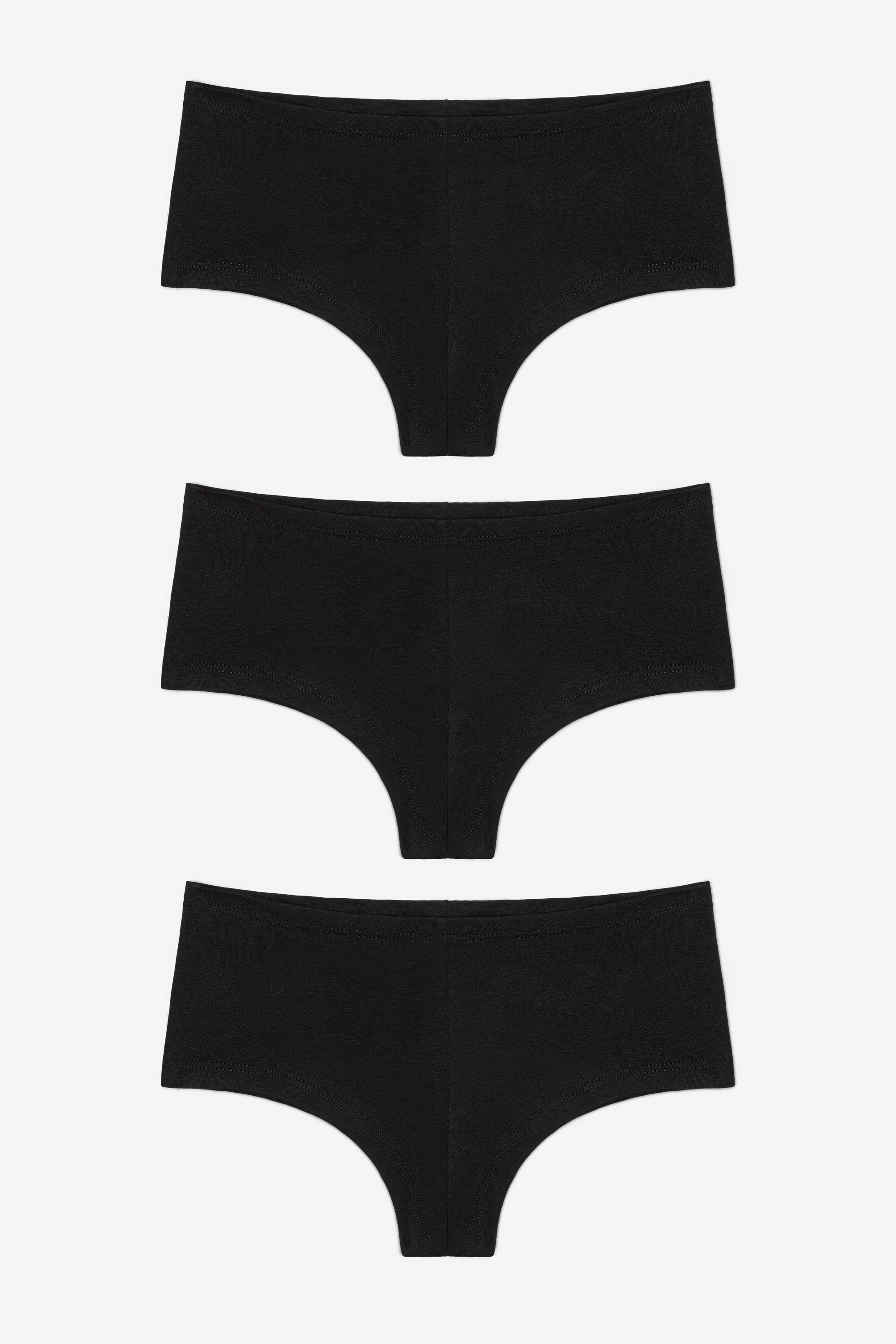 83001-3PK - 3-Pack Cotton Spandex Jersey Hot Shorts