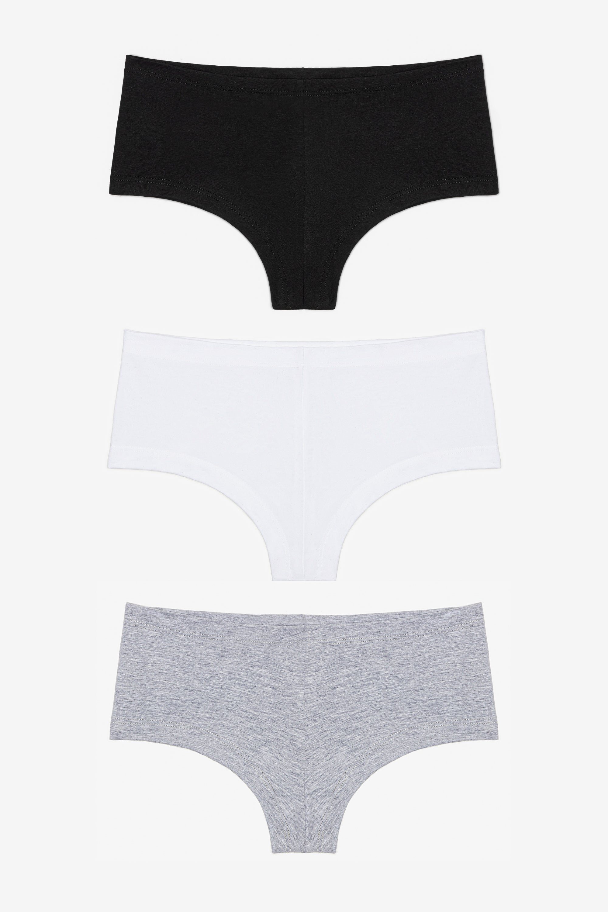 83001-3PK - 3-Pack Cotton Spandex Jersey Hot Shorts
