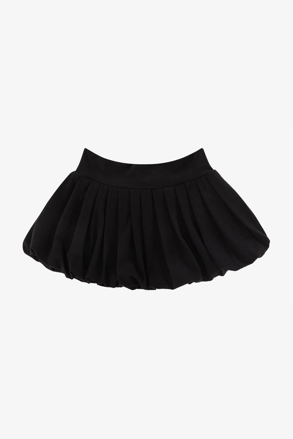 83353-X - Cotton Spandex Pleated Bubble Mini Skirt