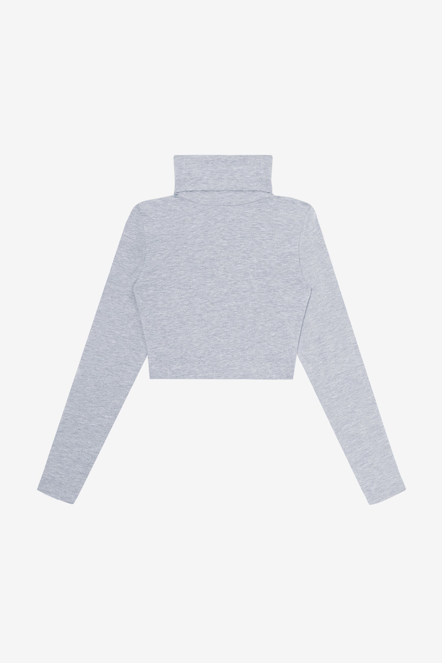 8366GD - Cropped Cotton Spandex Garment Dye Turtleneck
