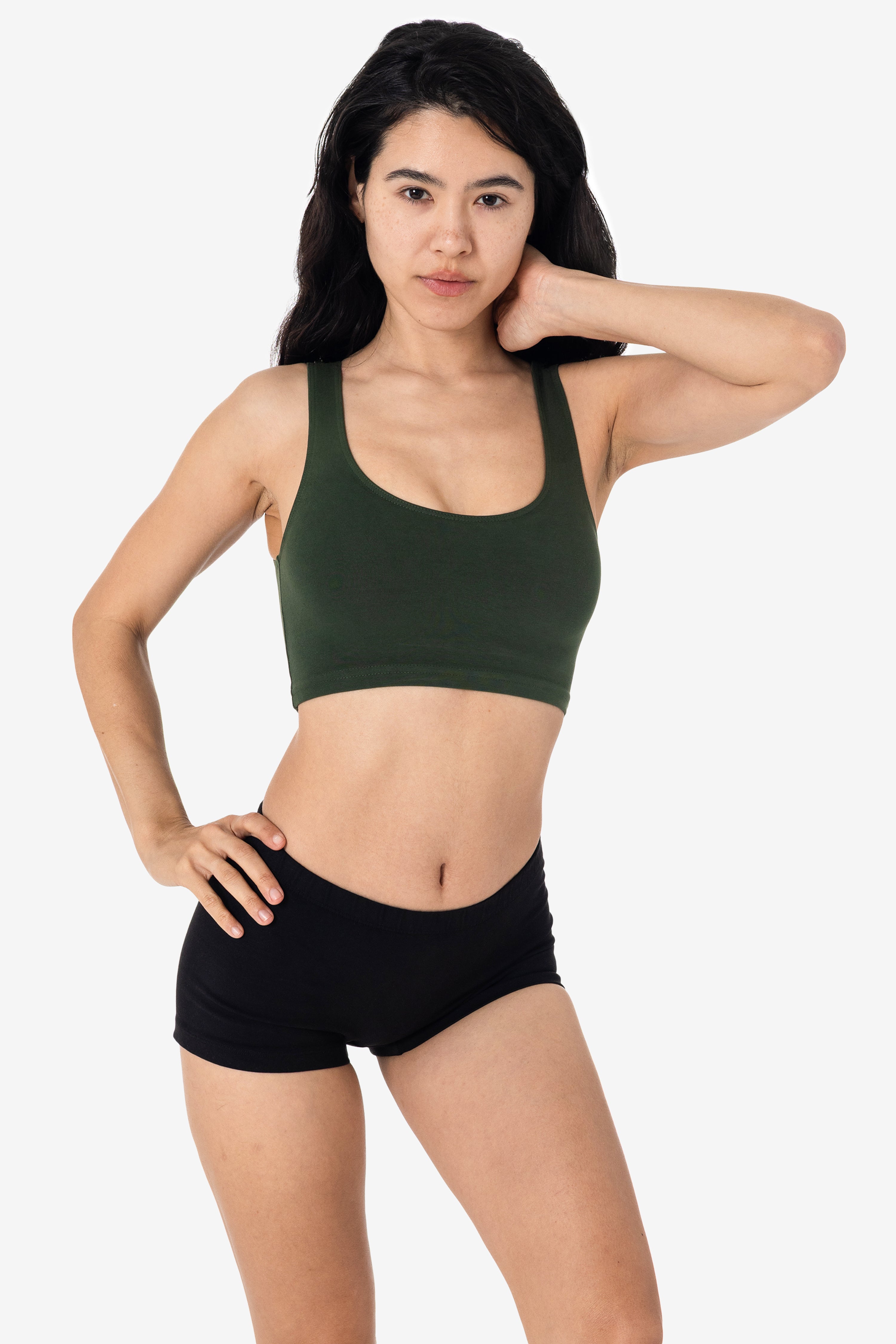 8383GD - Garment Dye Cotton Spandex Crop Tank