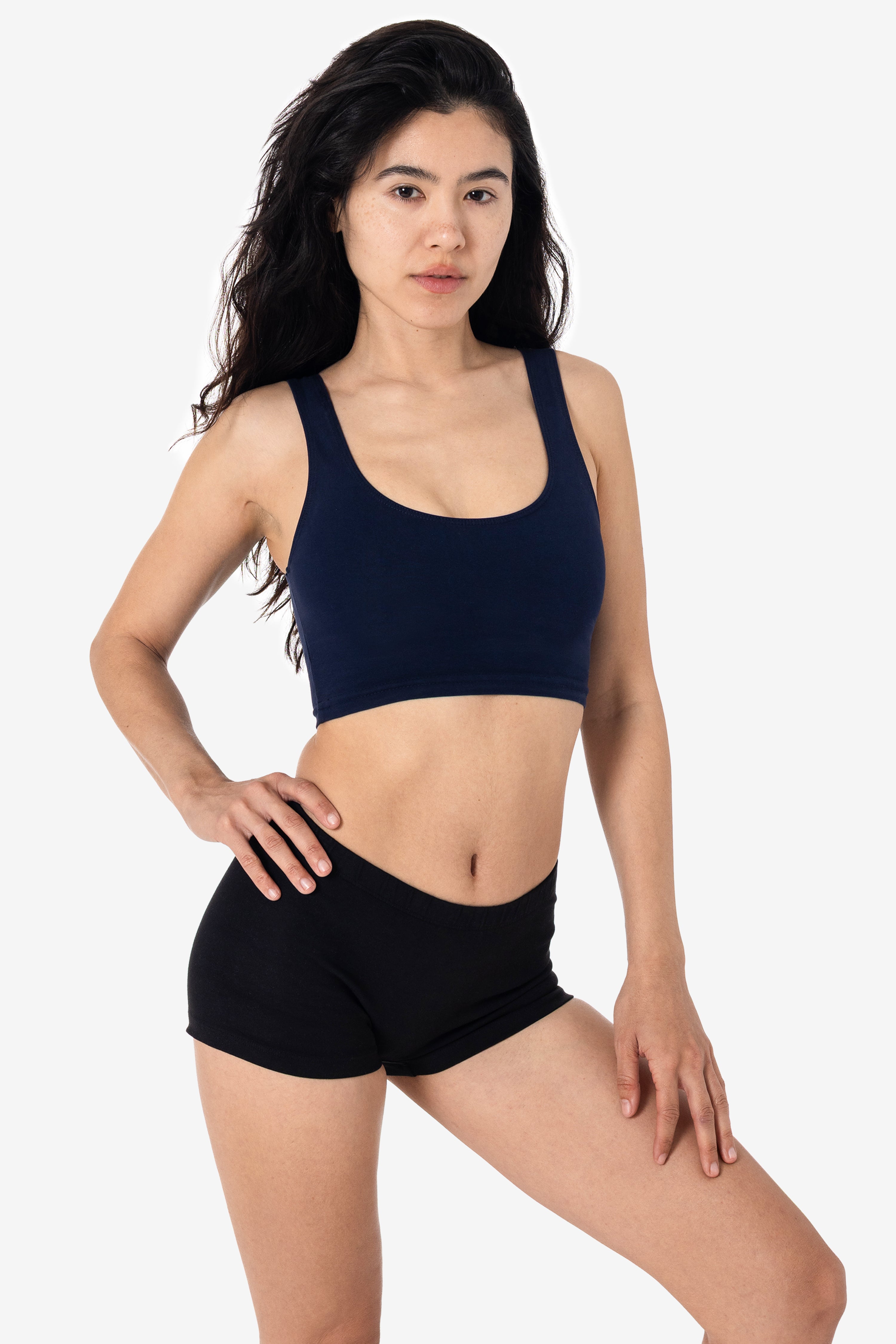 8383GD - Garment Dye Cotton Spandex Crop Tank