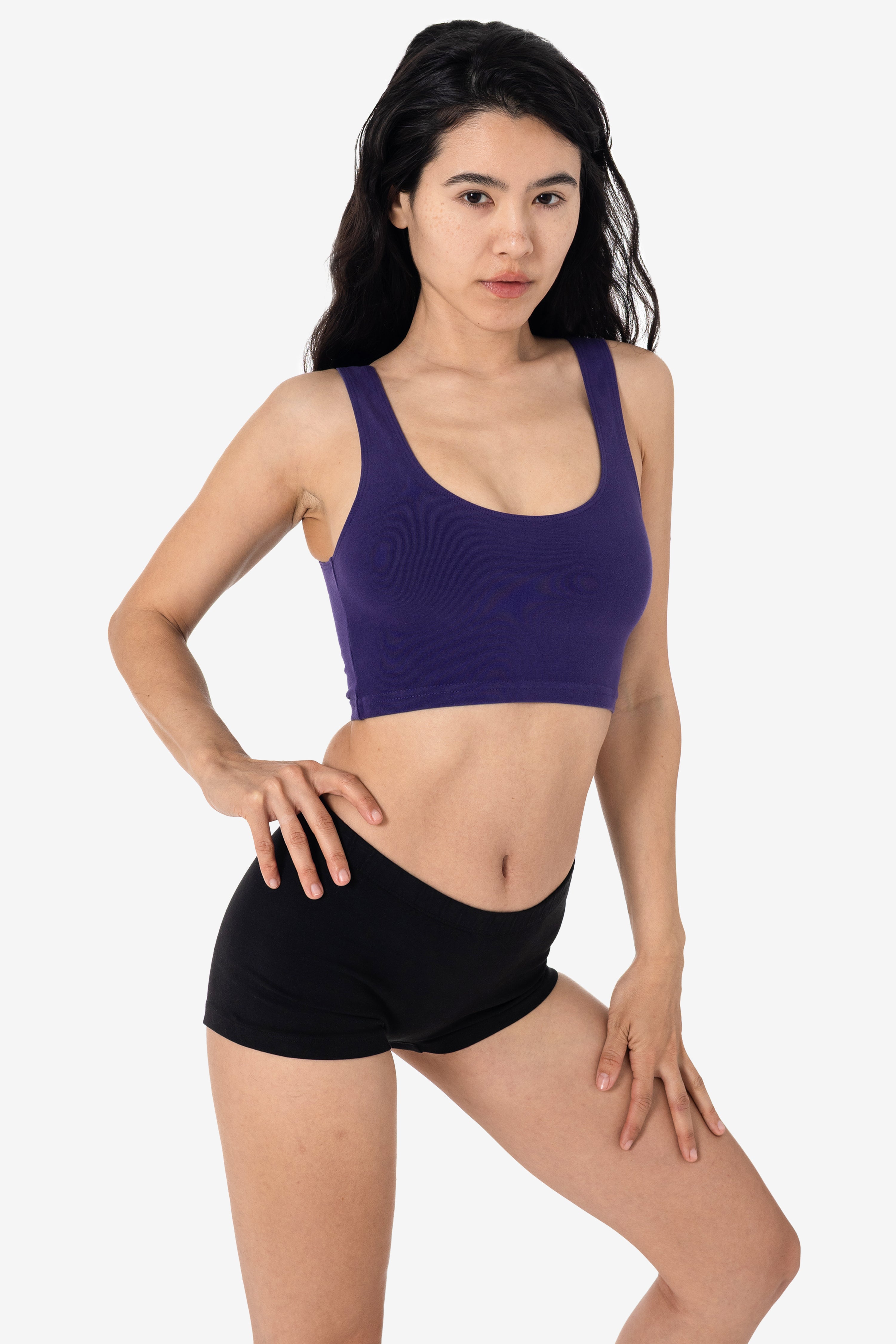 8383GD - Garment Dye Cotton Spandex Crop Tank