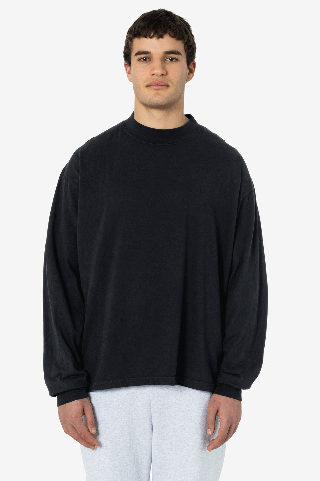 1827GD Unisex - Oversized Long Sleeve High Mockneck T-Shirt