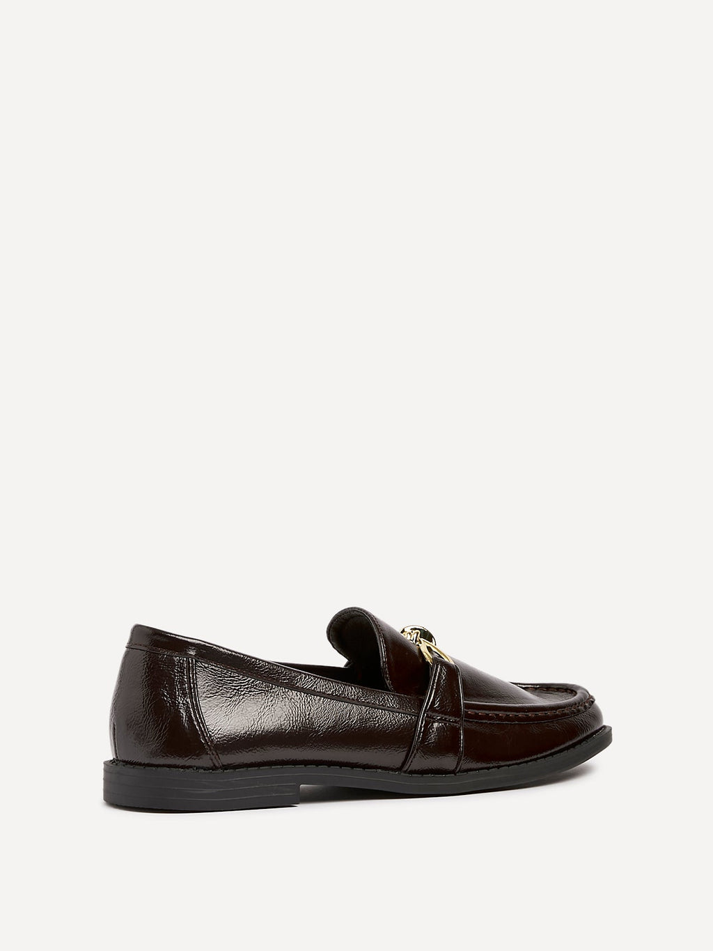 Affluent Brown Faux Leather Loafers