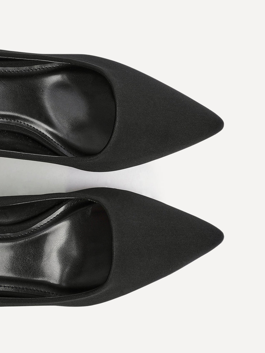 Aim Wide Fit Black Scuba Court Heels