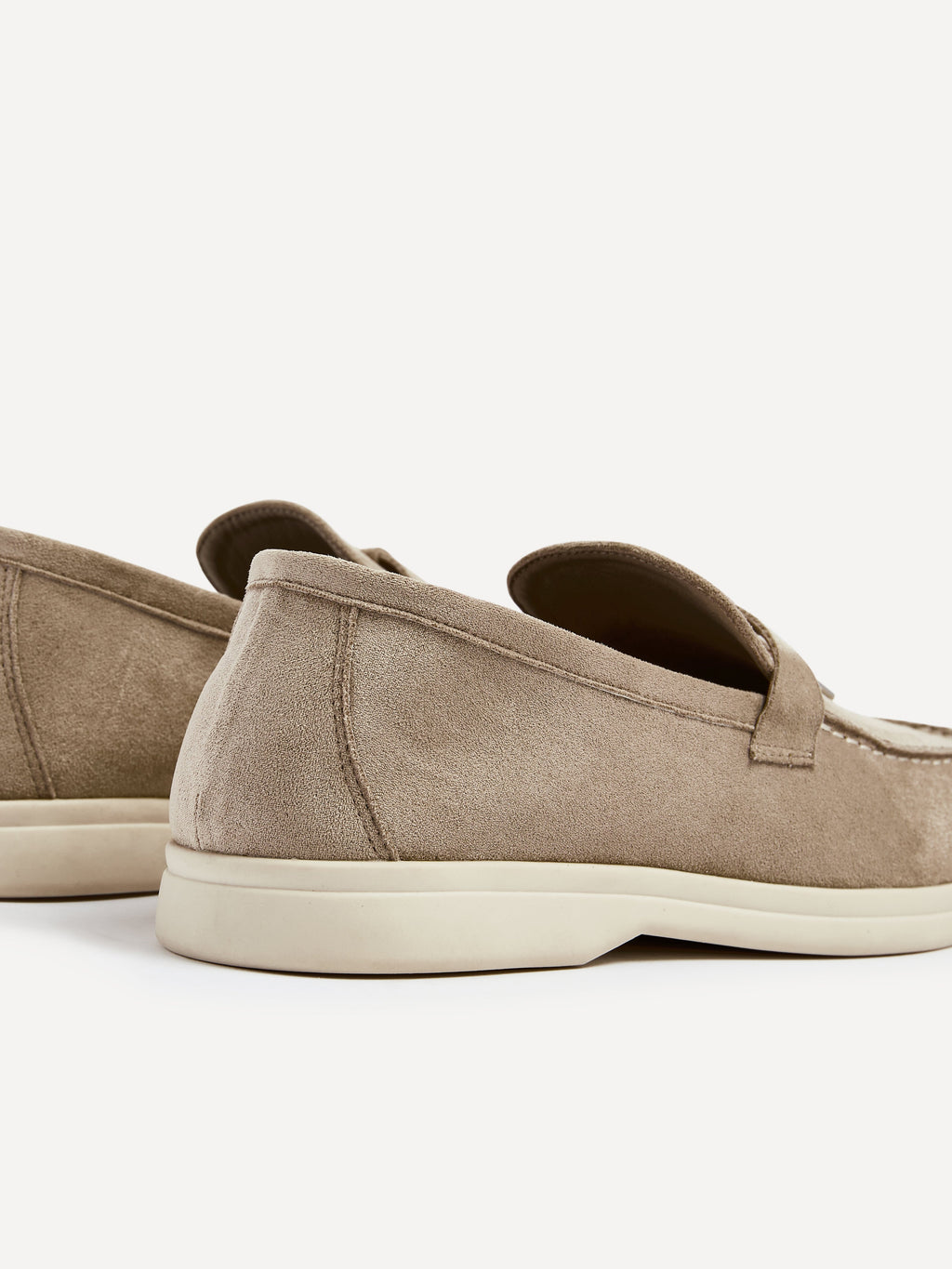 Alette Mocha Faux Suede Slip On Loafers