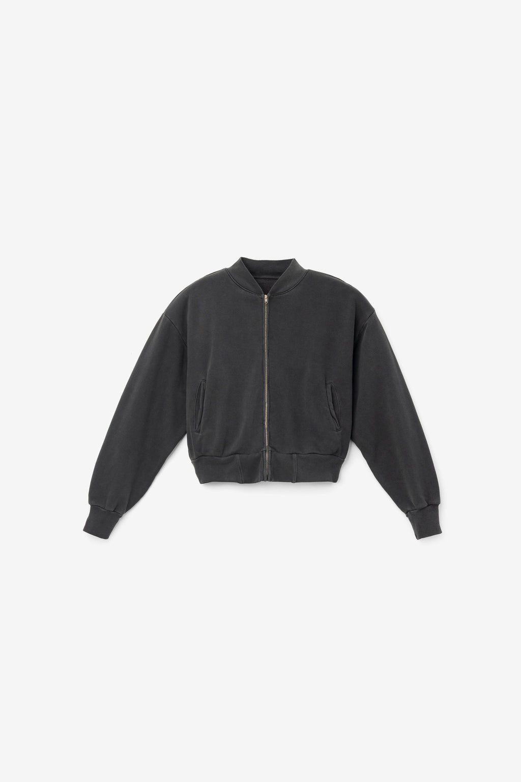 ALP375GD - Alpine Fleece Zip Up Cropped Bomber