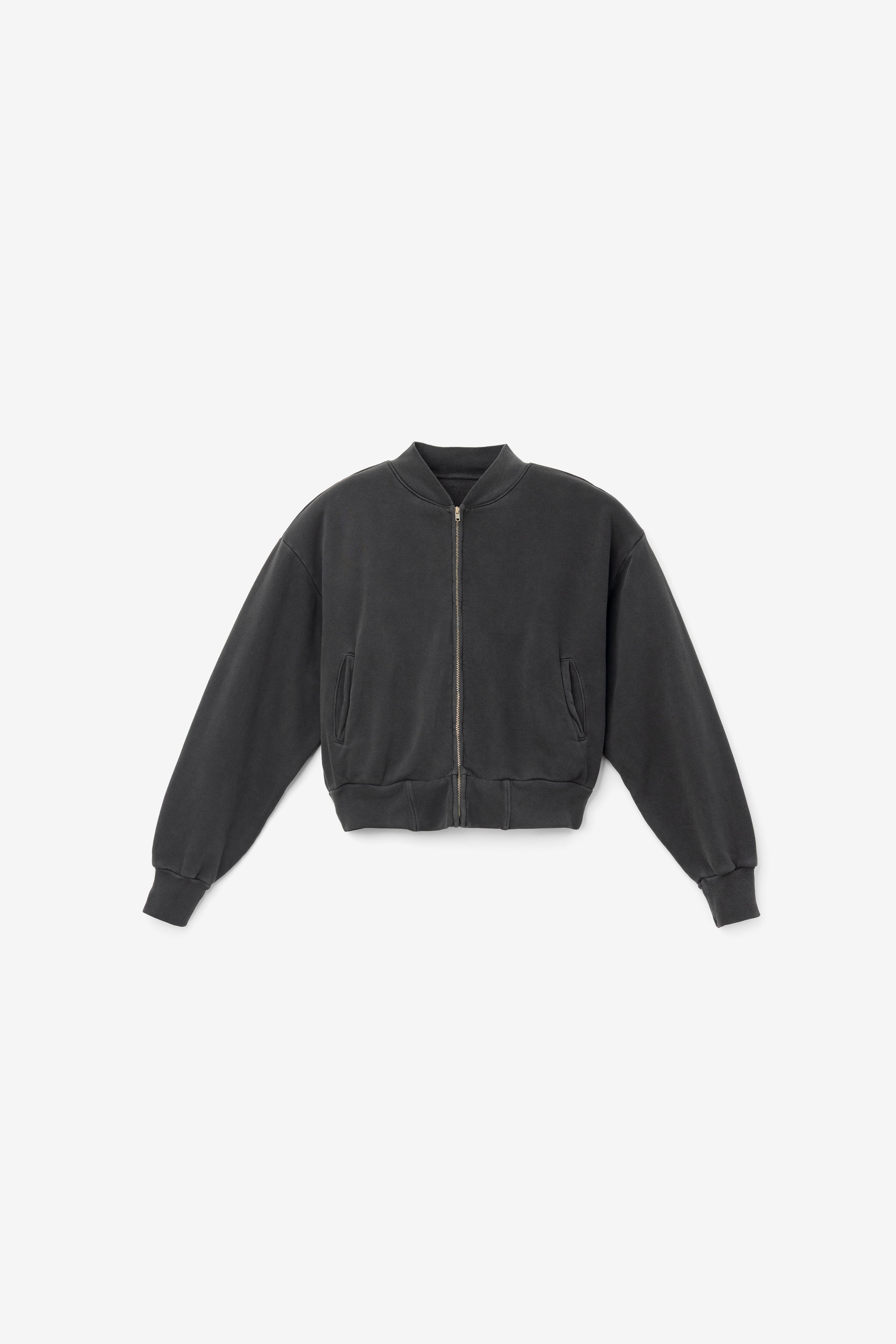 ALP375GD - Alpine Fleece Zip Up Cropped Bomber