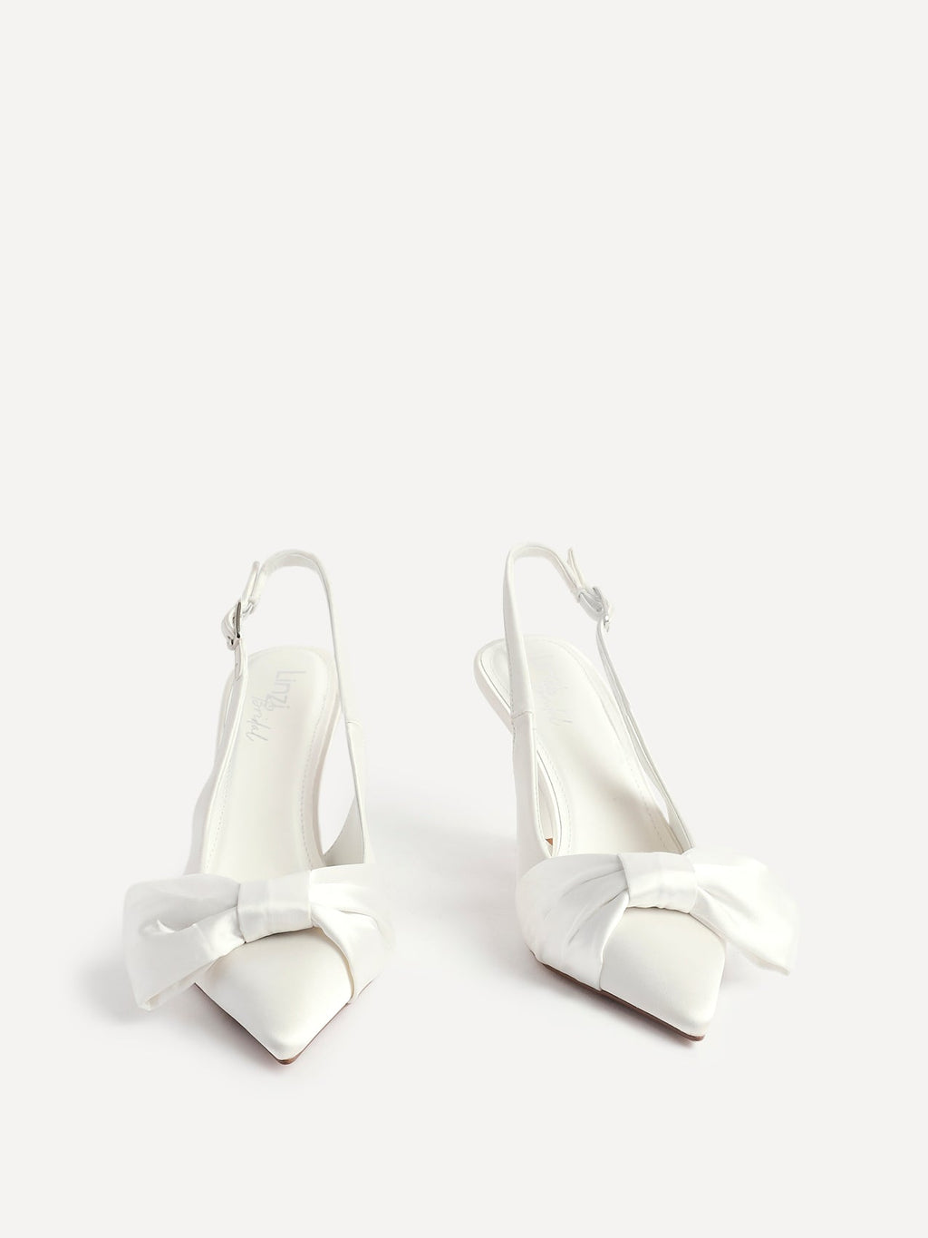 Always Bridal Ivory Satin Bow Court Heels