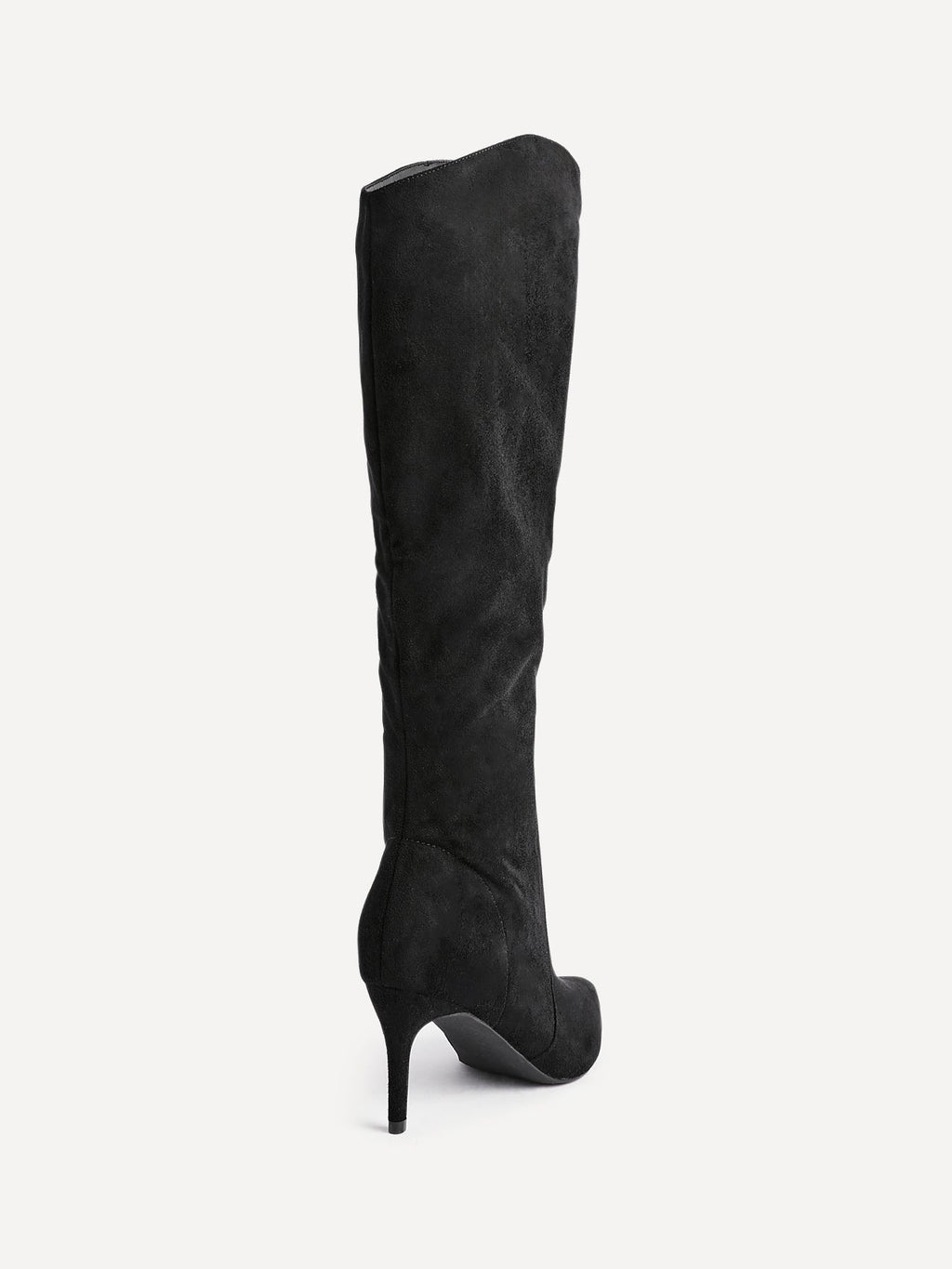 Ambition Black Long Stiletto Heeled Boots