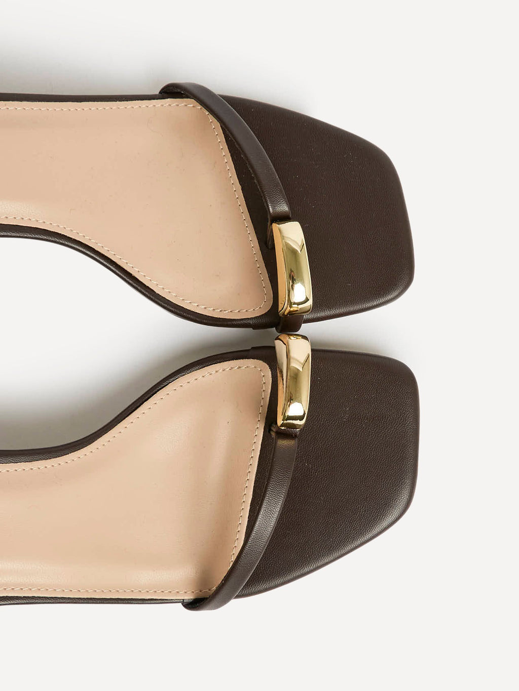 Amira Brown Heeled Sandals